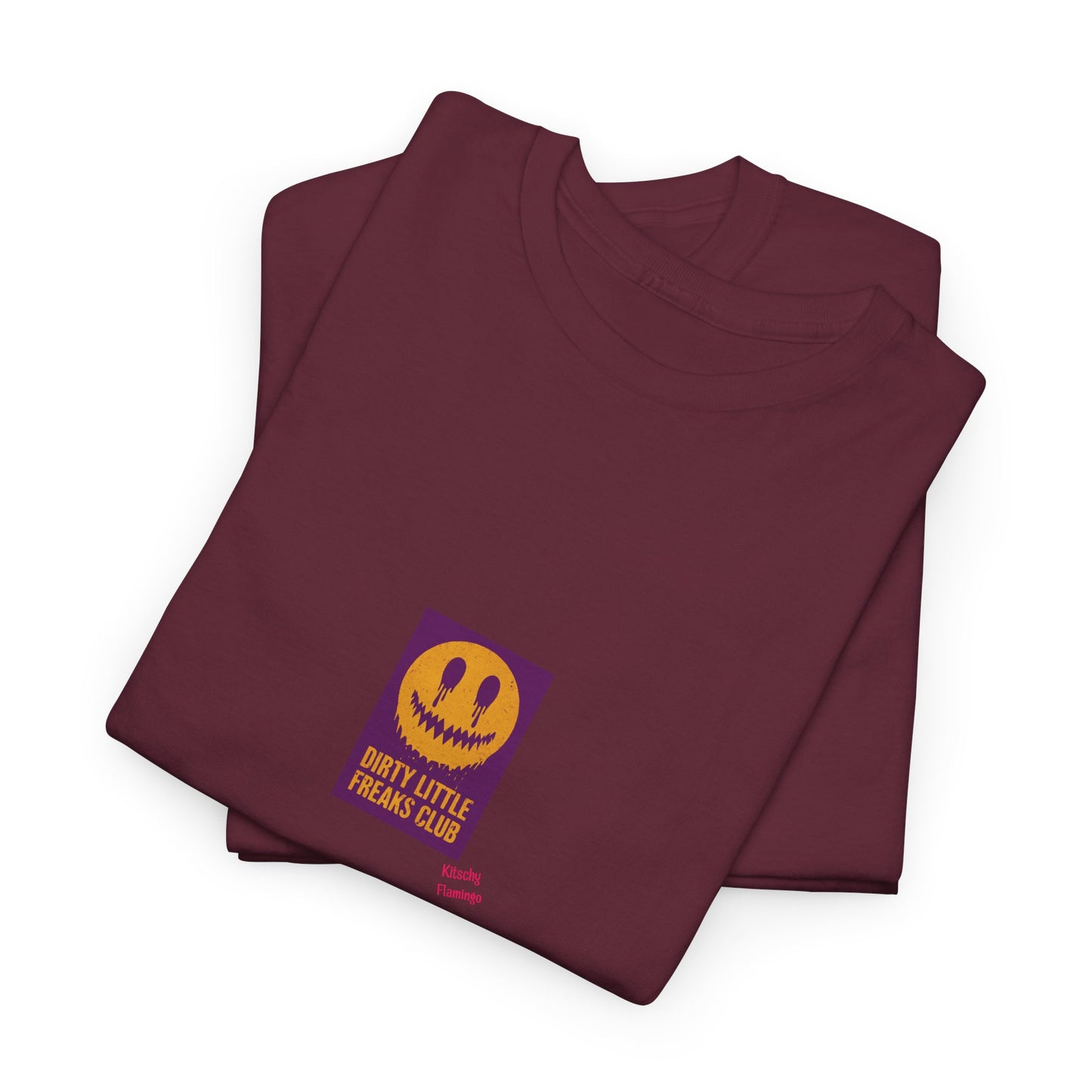 "Dirty Little Freaks Club" Unisex Heavy Cotton Tee, Casual Shirt, Graphic Tee, Trendy Outfit, Gift for Friends, Streetwear Essential