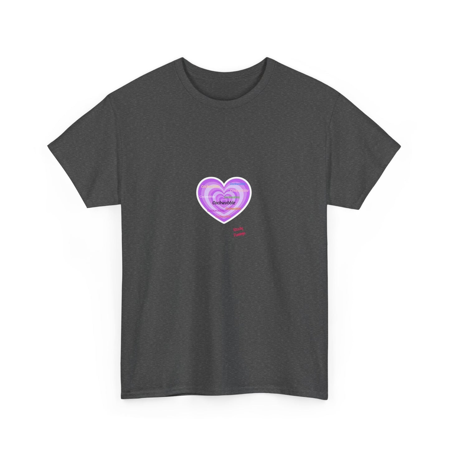 Heartfelt Rude Unisex Heavy Cotton Tee, Casual Wear, Gift for Couples, Everyday Comfort, Funny Graphic Tee