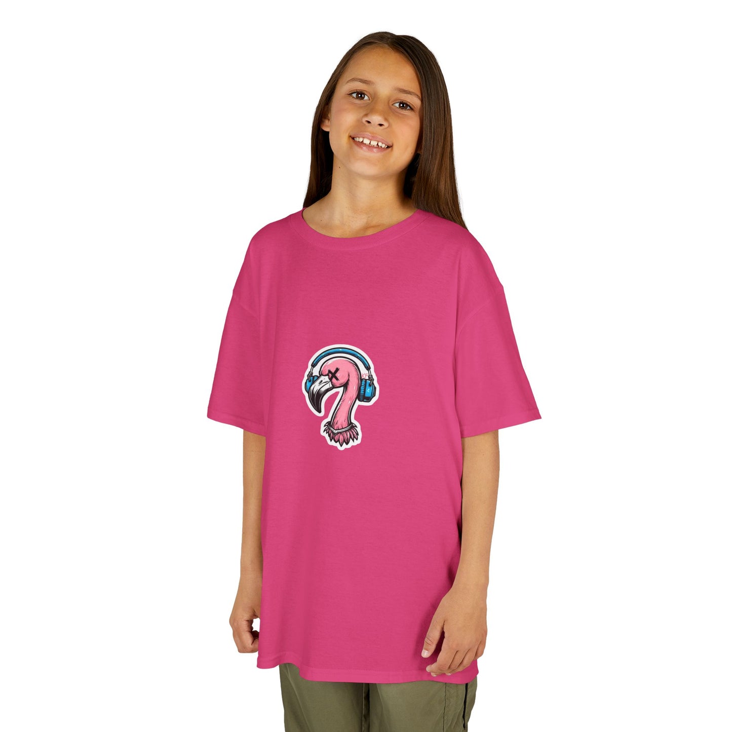 Kitschy Flamingo Kids Tee, Summer Vibes T-Shirt, Chill Kids Apparel, Cute Flamingo Shirt, Perfect Gift for Young Trendsetters
