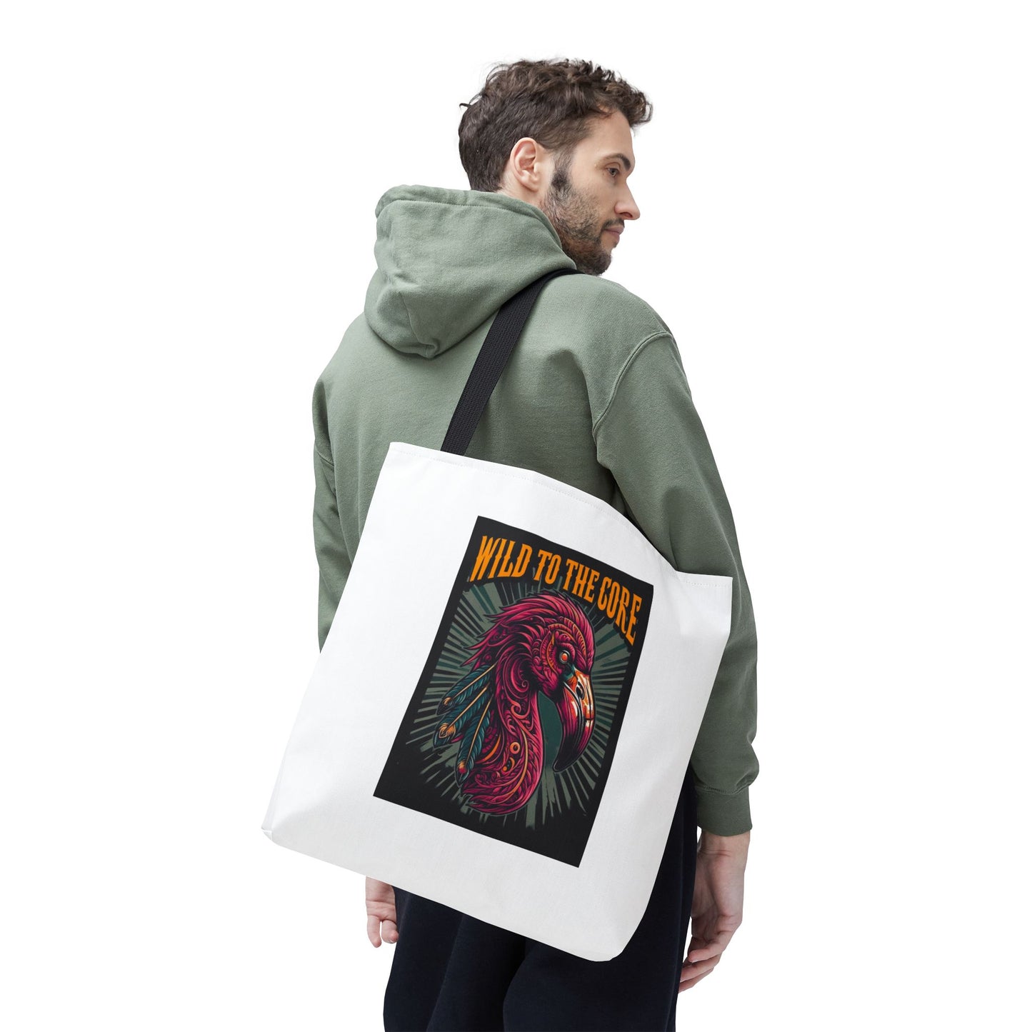 Wild FlamingoTote Bag, Eco-Friendly Shopping Tote, Unique Gift, Trendy Handbag, Wild to the Core Design
