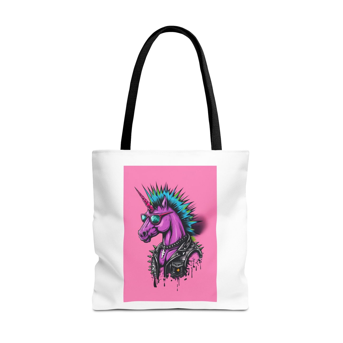Punky Unicorn Tote Bag, Colourful Canvas Bag for Art Lovers, Perfect Gift for Birthdays, Pride, and Everyday Use