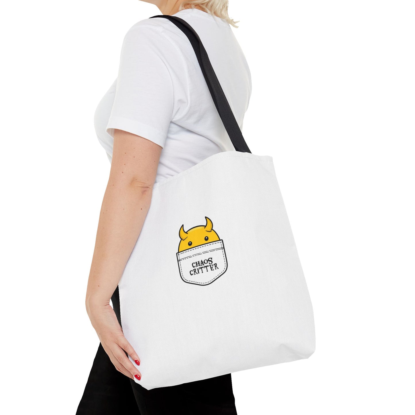 Chaos Critter Tote Bag, Fun Tote for All Occasions, Perfect Gift for Students, Eco-Friendly Shopping Bag, Cute Design, Everyday Use