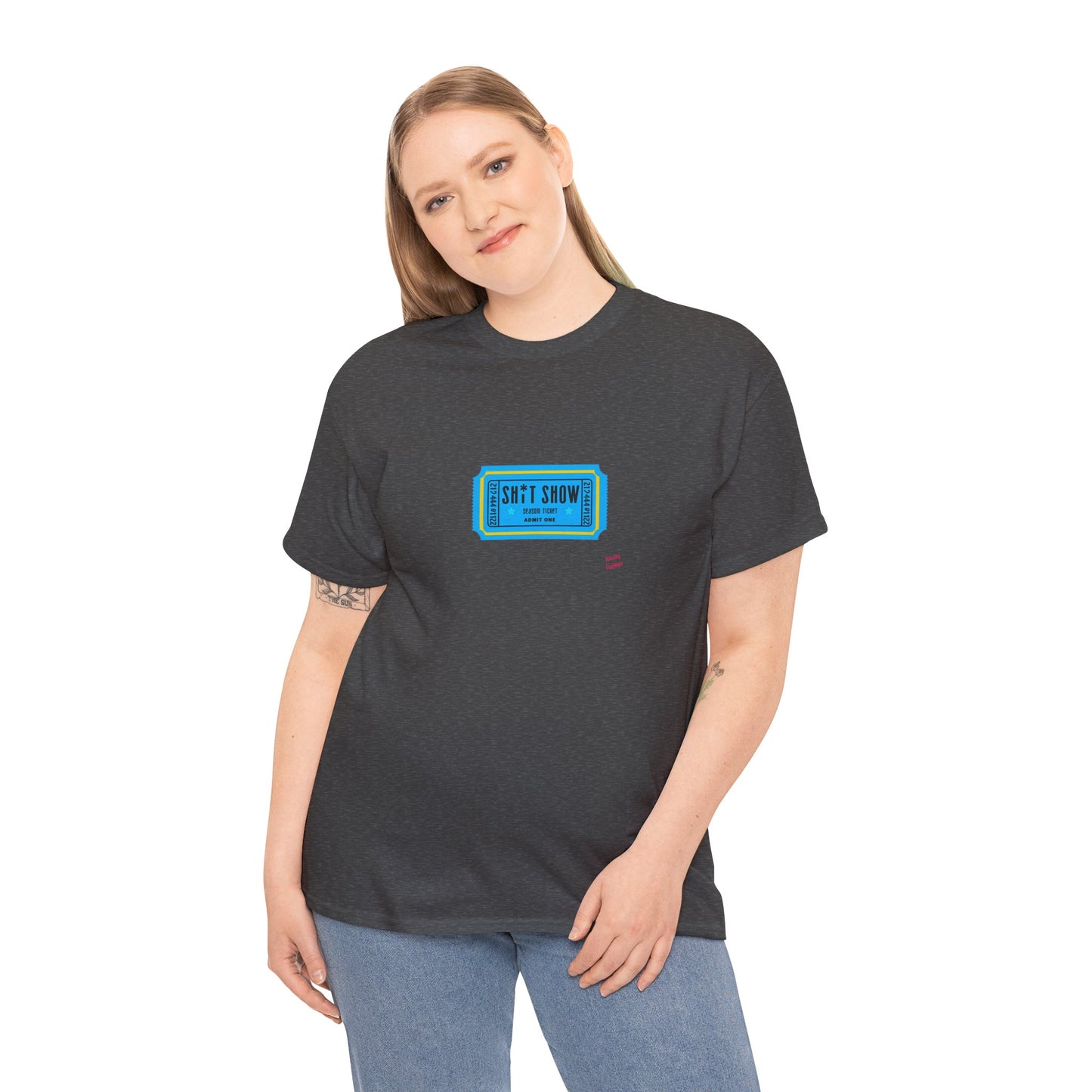 Vintage-Inspired Movie Ticket Graphic Tee, Unisex Heavy Cotton Tee, Retro Movie Night Shirt, Trendy Casual Wear, Gift for Him/Her