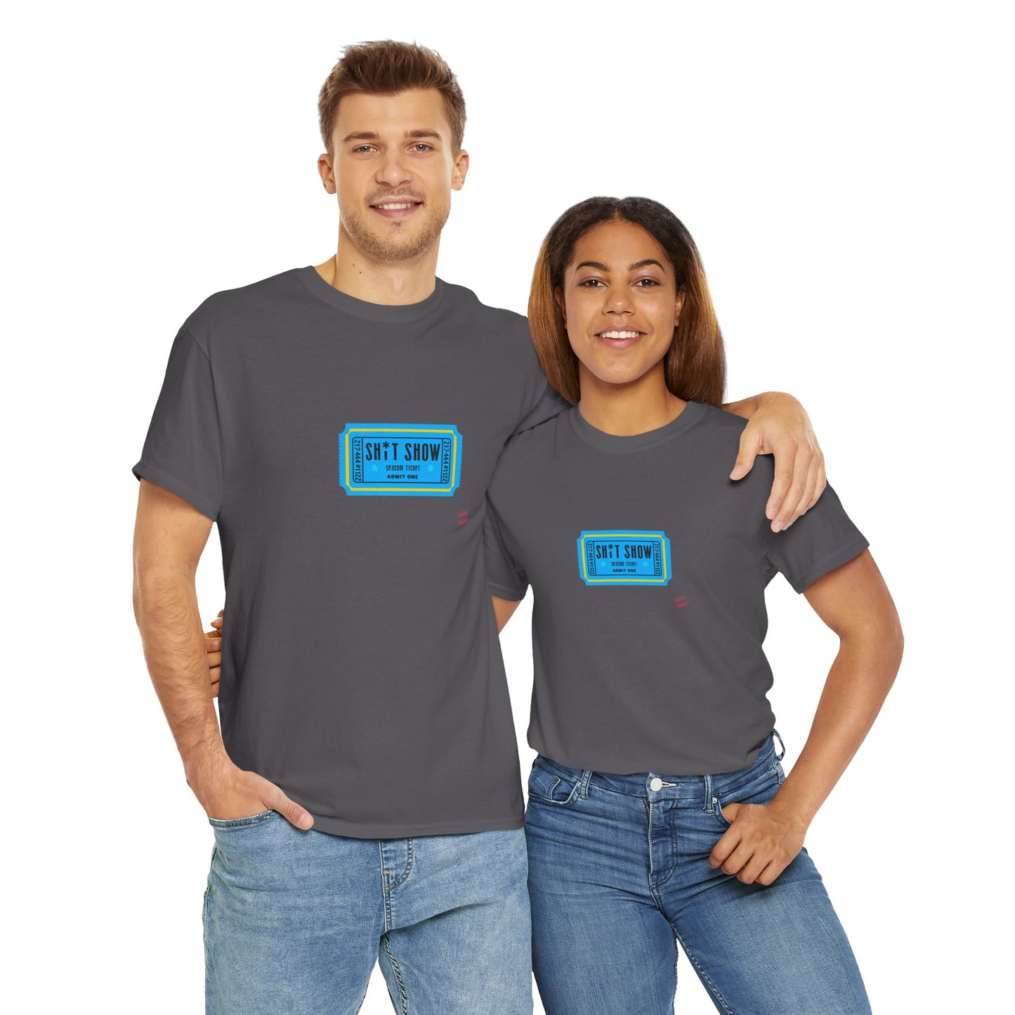 Vintage-Inspired Movie Ticket Graphic Tee, Unisex Heavy Cotton Tee, Retro Movie Night Shirt, Trendy Casual Wear, Gift for Him/Her