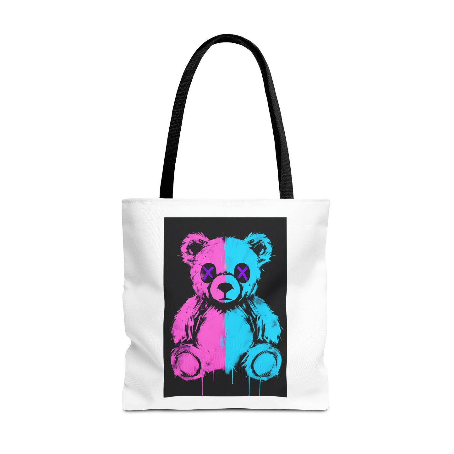 Vibrant Graphic Bear Tote Bag for Trendy Style, Eco-Friendly Shopping, Art Lovers' Gift, Fashion Statement, Everyday Use