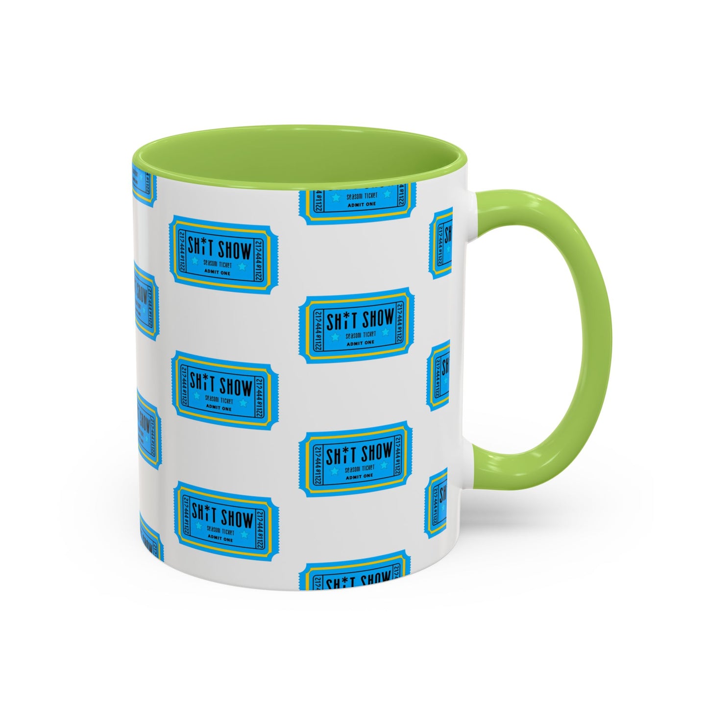Accent Coffee Mug - 'Sh*t Snow' Design - Fun Gift for Coffee Lovers, Funny Mug for Winter, Unique Holiday Present, Hot Cocoa Cup