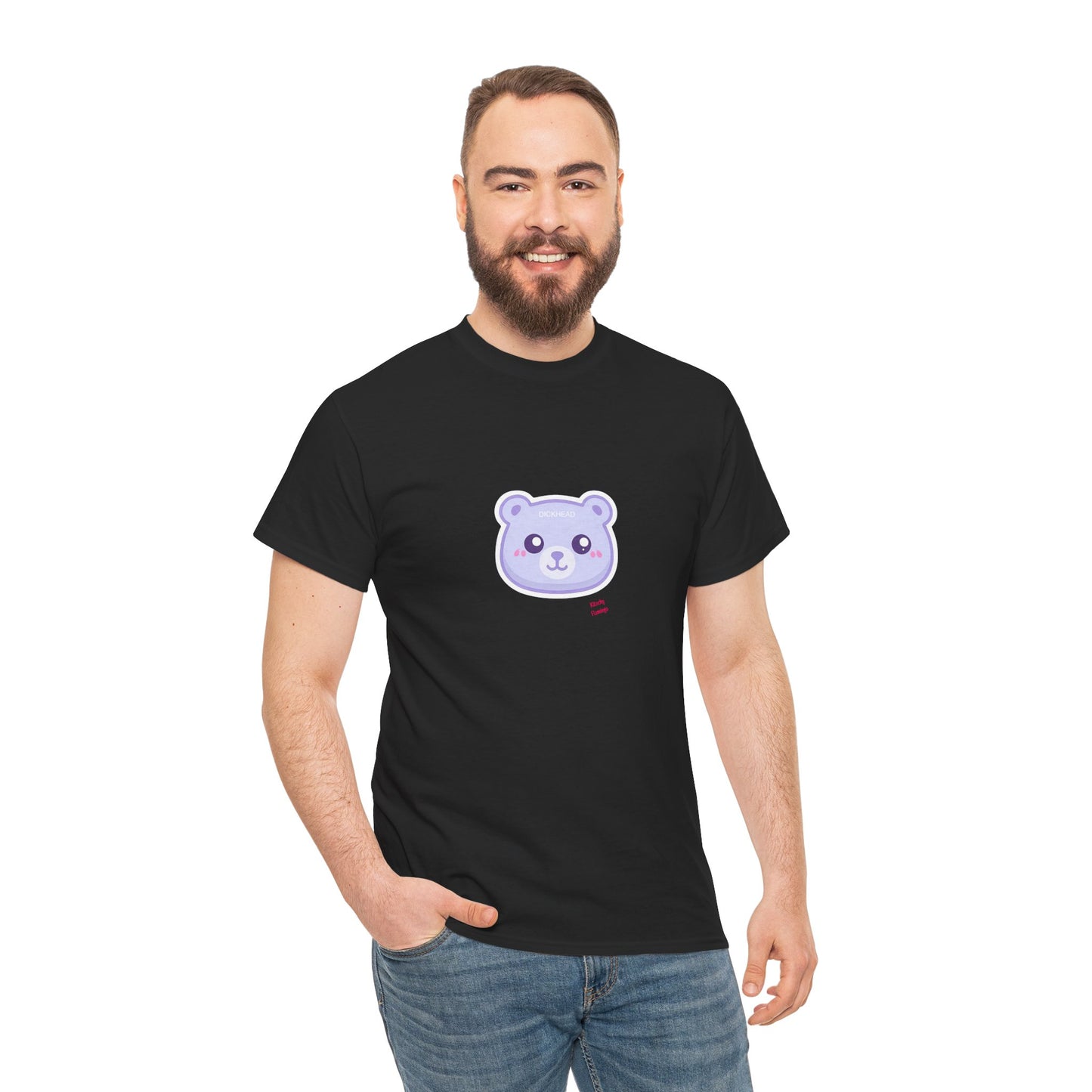 Cute Sweary Bear Graphic Unisex Heavy Cotton Tee, Casual Tee, Funny Tee