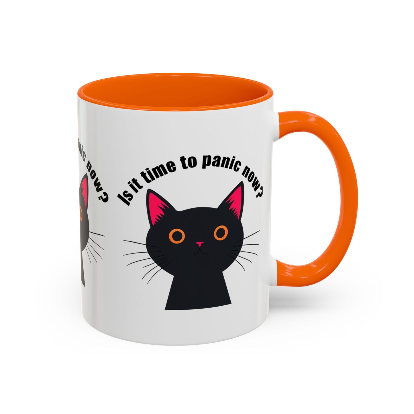 Is It Time to Panic Now? Funny Cat Coffee Mug, Cute Cat Lover Gift, Funny Mug for Cat Owners, Purrfect Gift for Birthdays,