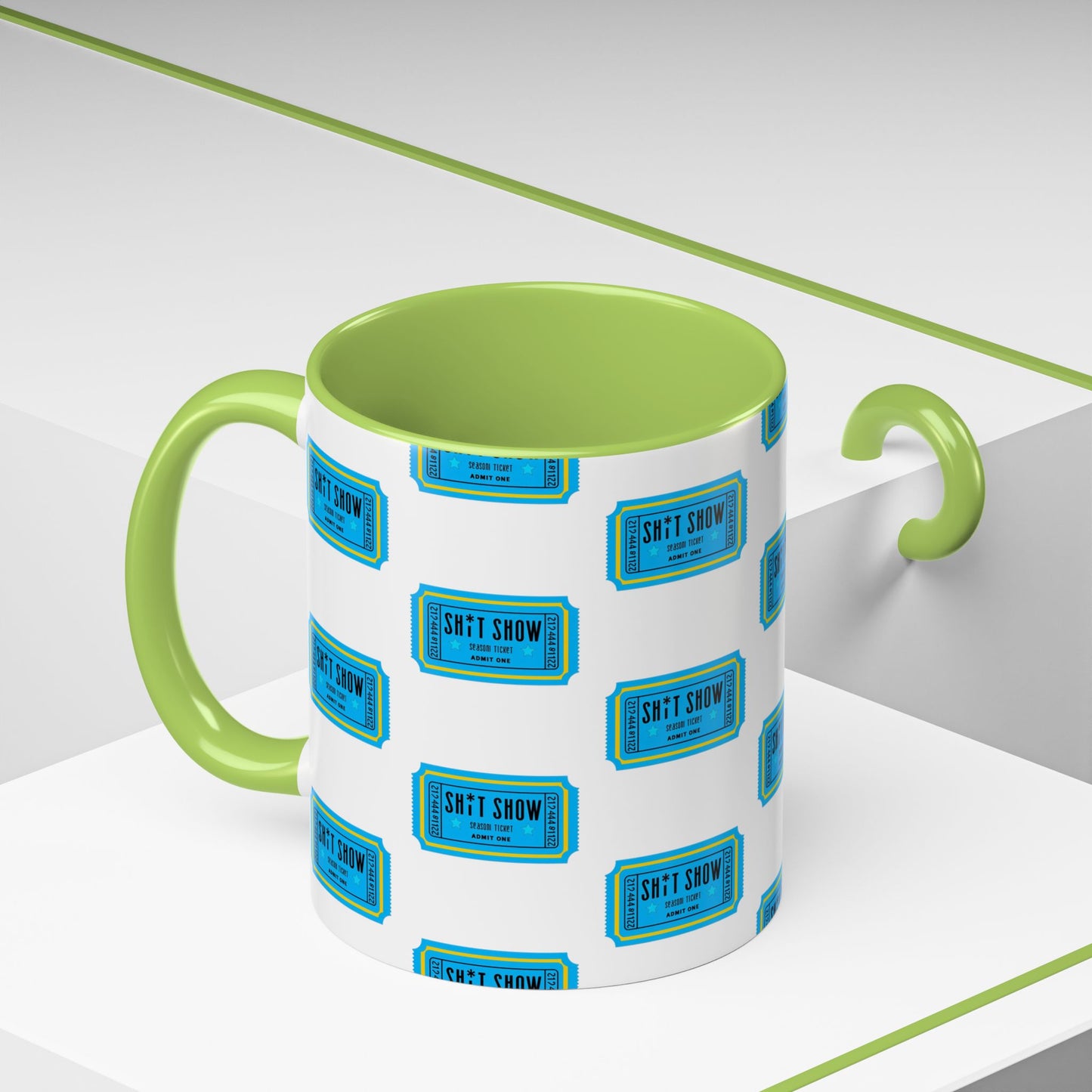 Accent Coffee Mug - 'Sh*t Snow' Design - Fun Gift for Coffee Lovers, Funny Mug for Winter, Unique Holiday Present, Hot Cocoa Cup