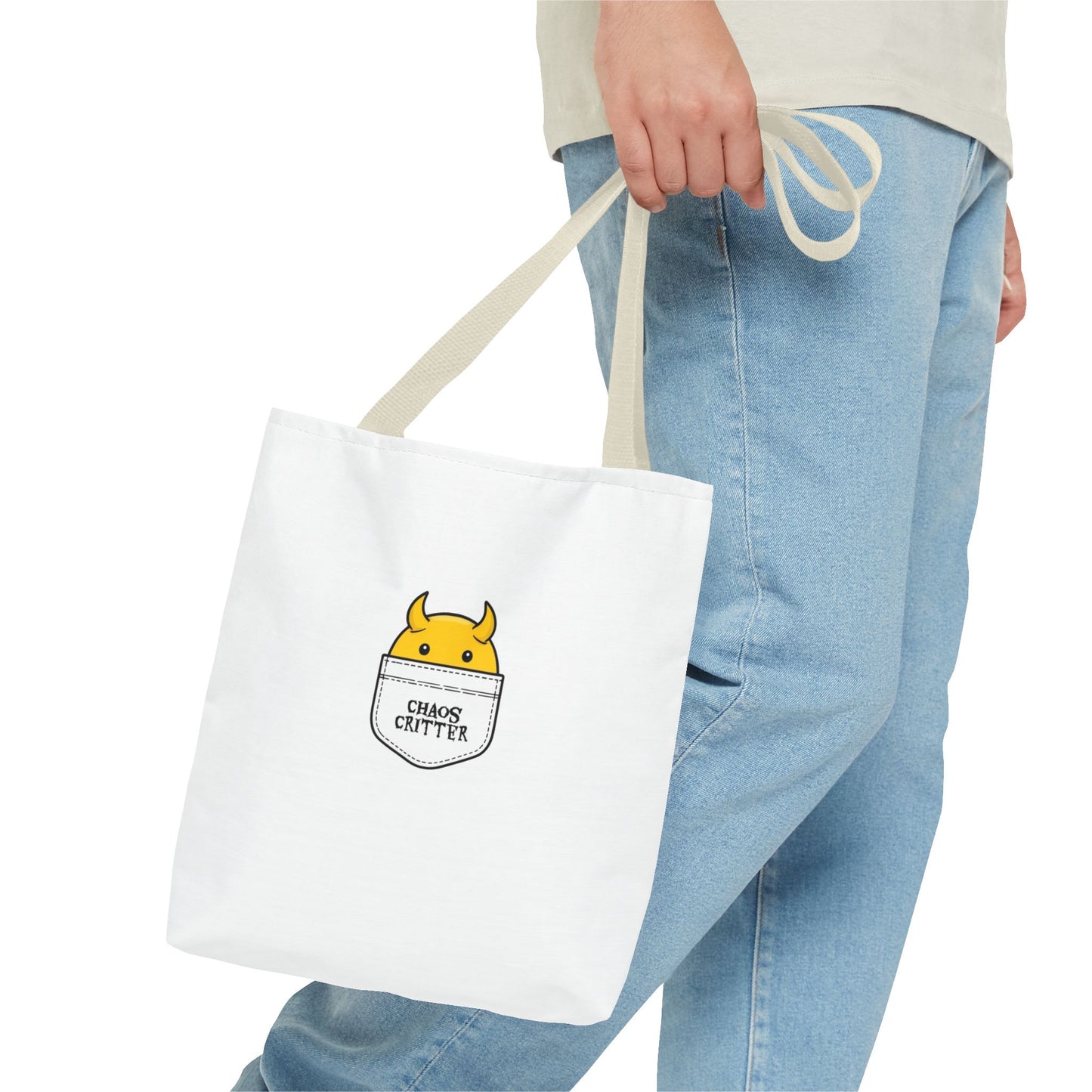 Chaos Critter Tote Bag, Fun Tote for All Occasions, Perfect Gift for Students, Eco-Friendly Shopping Bag, Cute Design, Everyday Use