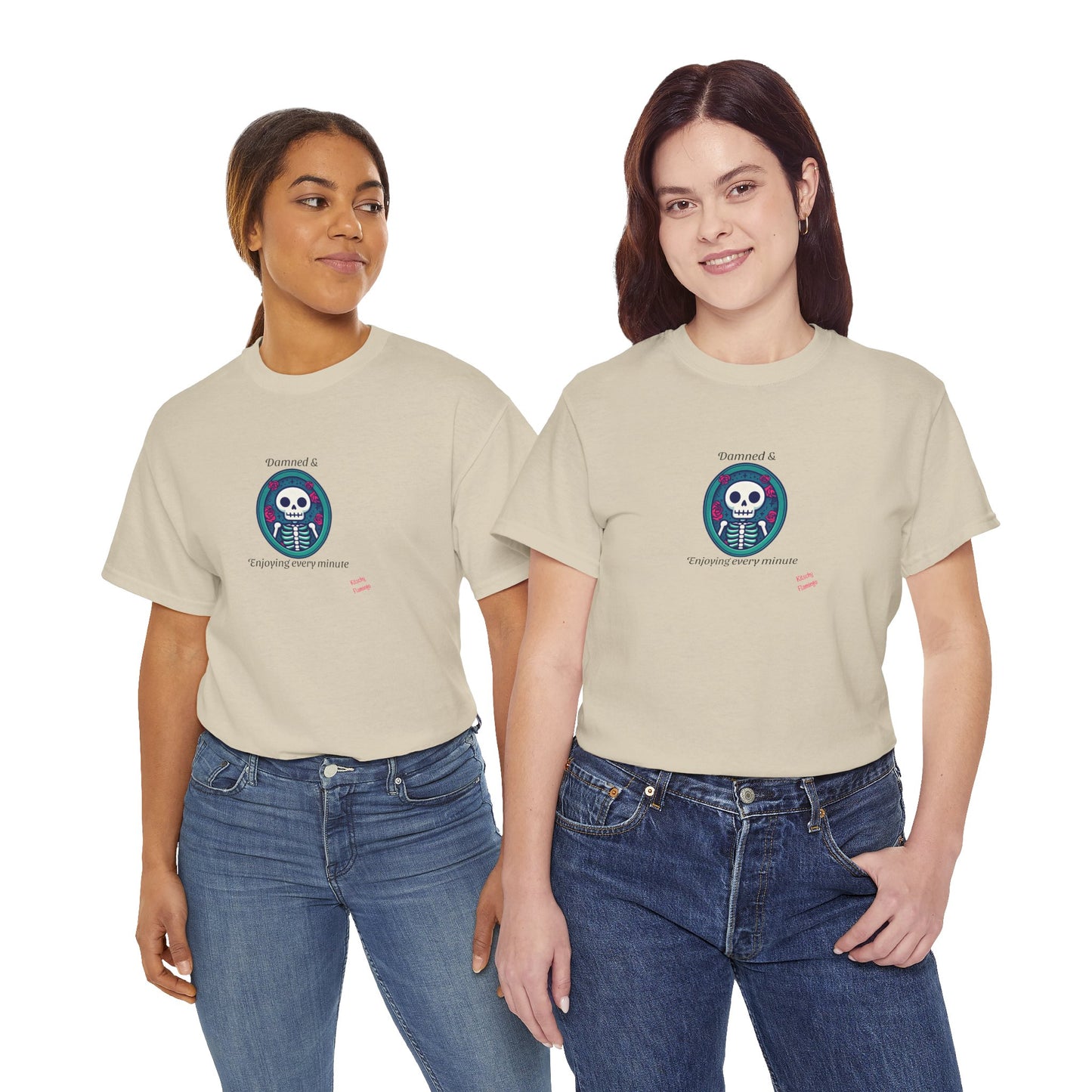 Skeleton Vibes Unisex Heavy Cotton Tee - Perfect for Halloween, Casual Wear, Gifts, Parties, and Trendy Outfits