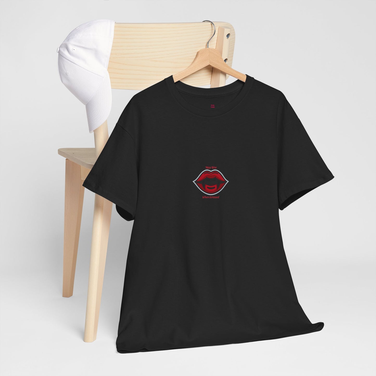 Bold Lips Unisex Heavy Cotton Tee, Graphic Tee, Casual Wear, Trendy T-Shirt, Gift for Her, Gift for Him, Everyday Style