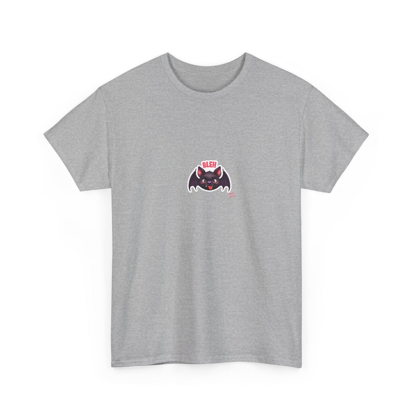 Cute Bat Graphic Unisex Heavy Cotton Tee, Halloween Shirt, Spooky Graphic Tee, Gift for Bat Lovers, Casual Wear, Fall Fashion