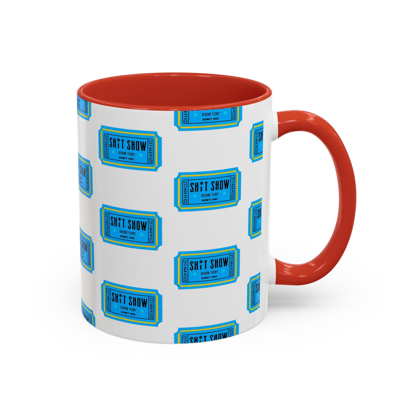 Accent Coffee Mug - 'Sh*t Snow' Design - Fun Gift for Coffee Lovers, Funny Mug for Winter, Unique Holiday Present, Hot Cocoa Cup