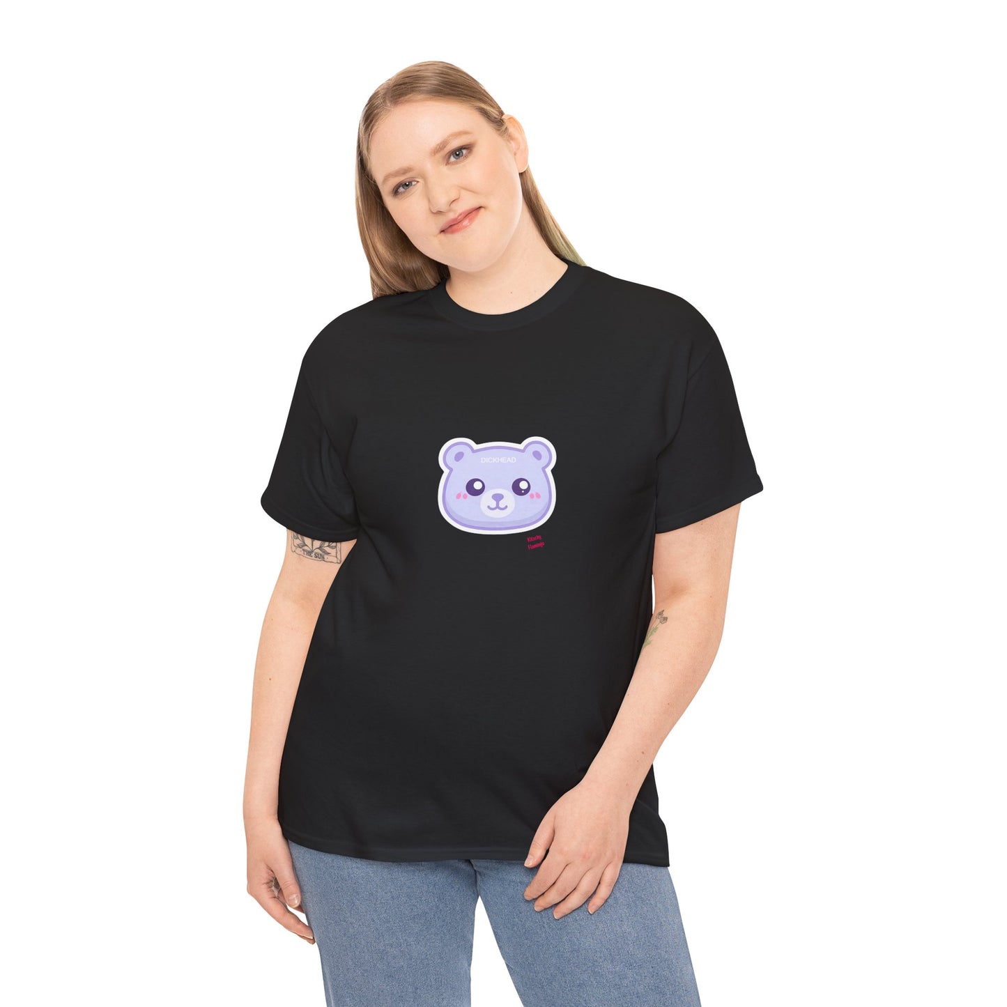 Cute Sweary Bear Graphic Unisex Heavy Cotton Tee, Casual Tee, Funny Tee