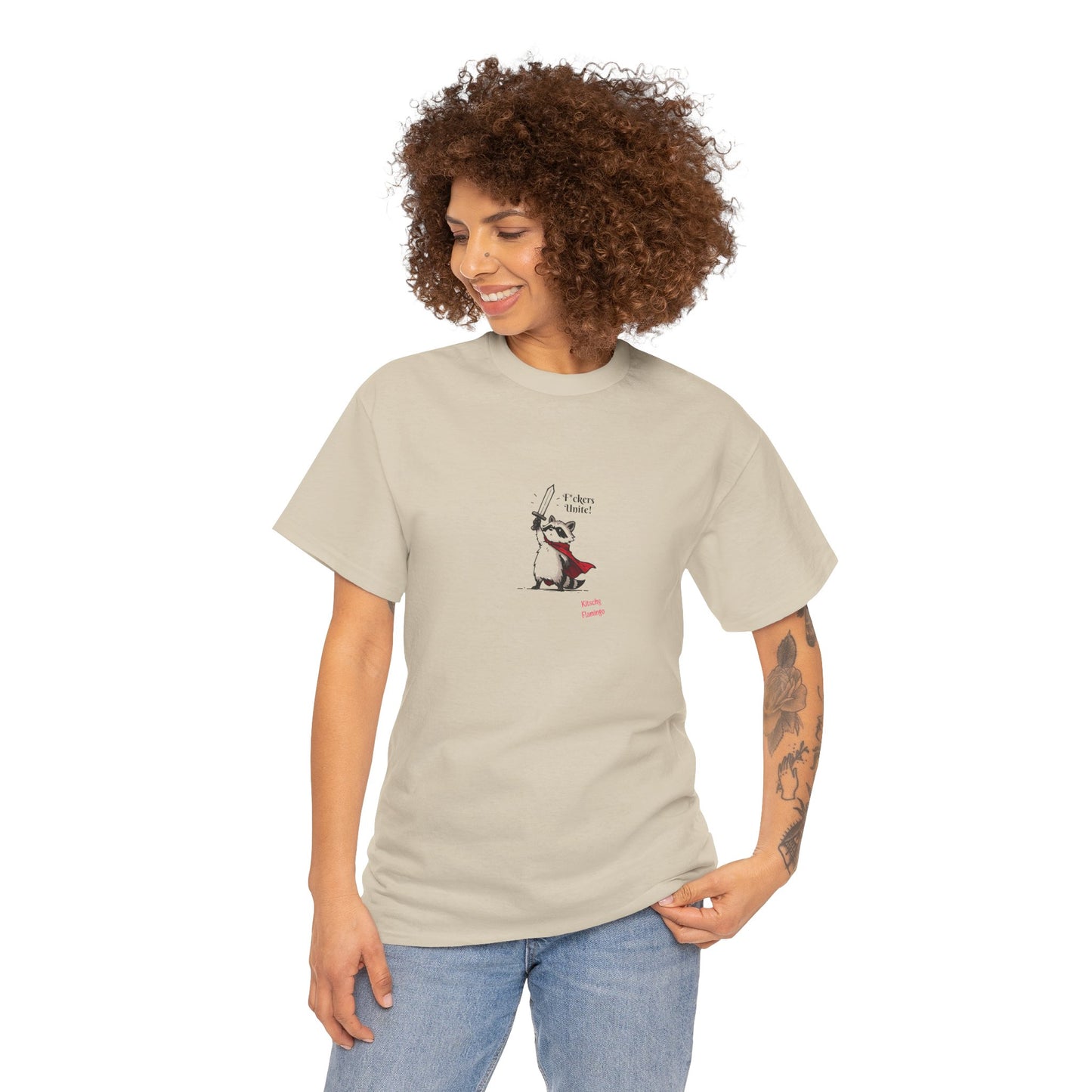 Playful Raccoon Graphic Cotton Tee, Funny Animal Shirt, Unisex Gift, Cute Humour Top, Casual Wear