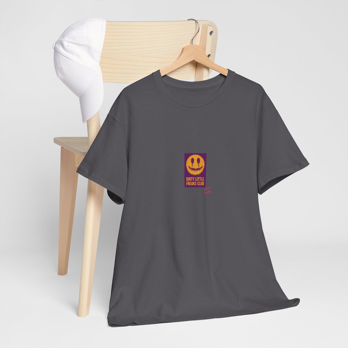 "Dirty Little Freaks Club" Unisex Heavy Cotton Tee, Casual Shirt, Graphic Tee, Trendy Outfit, Gift for Friends, Streetwear Essential