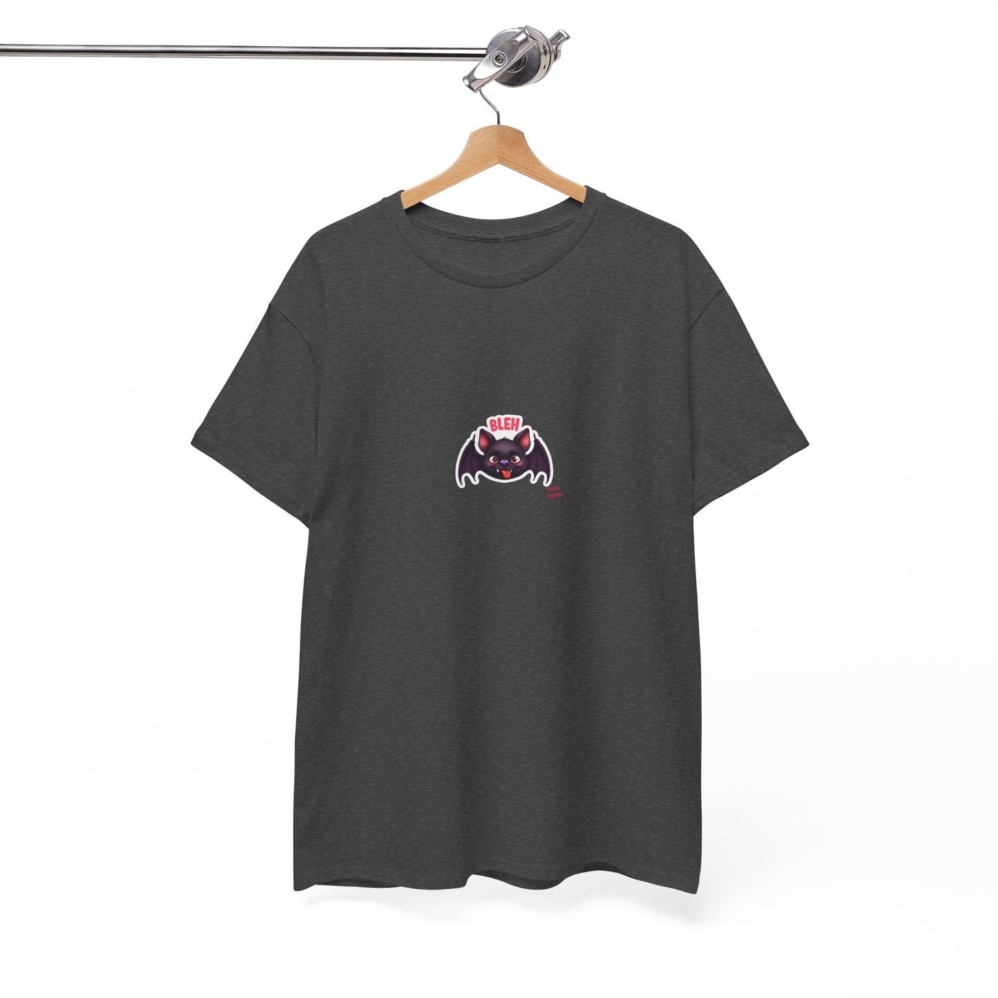 Cute Bat Graphic Unisex Heavy Cotton Tee, Halloween Shirt, Spooky Graphic Tee, Gift for Bat Lovers, Casual Wear, Fall Fashion