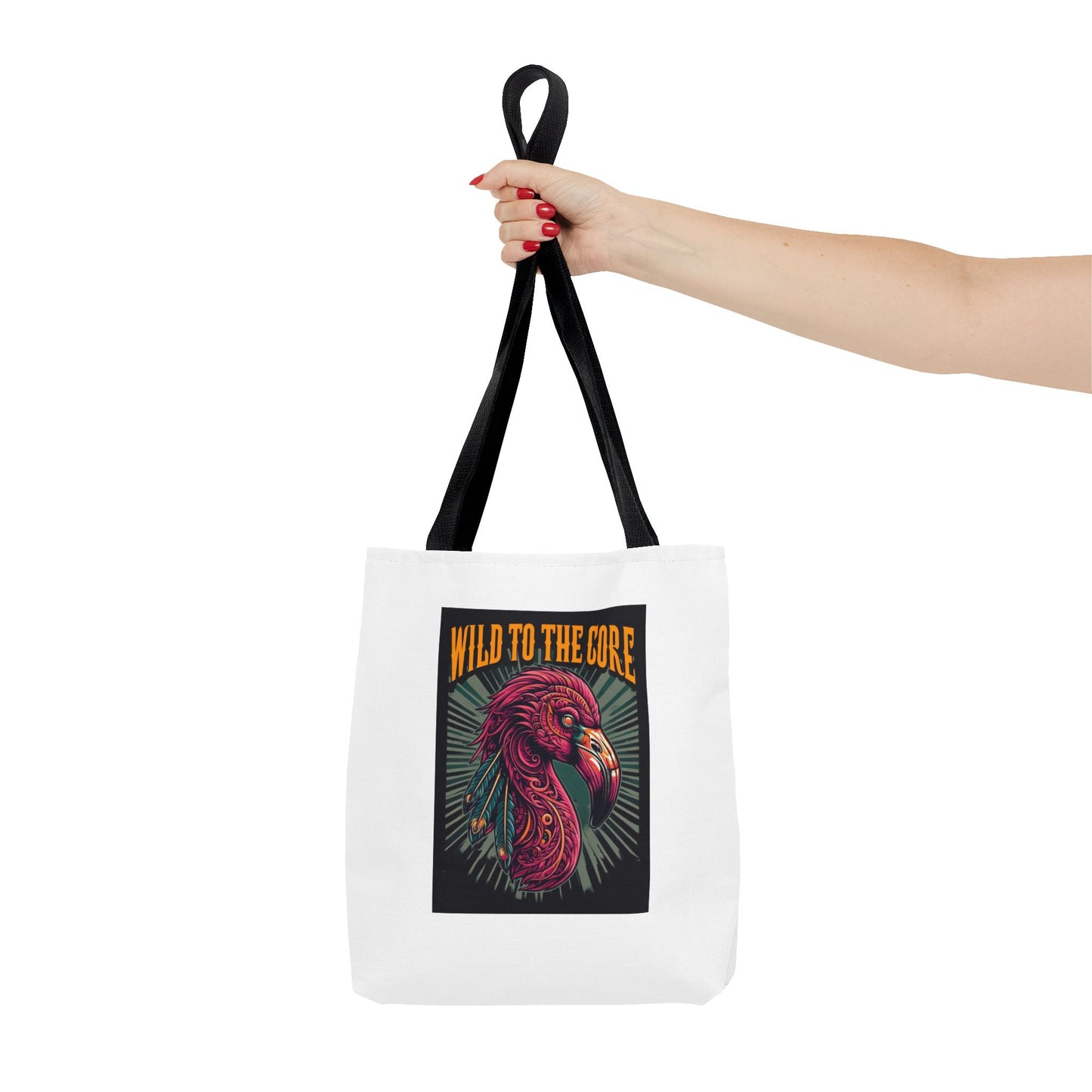 Wild FlamingoTote Bag, Eco-Friendly Shopping Tote, Unique Gift, Trendy Handbag, Wild to the Core Design