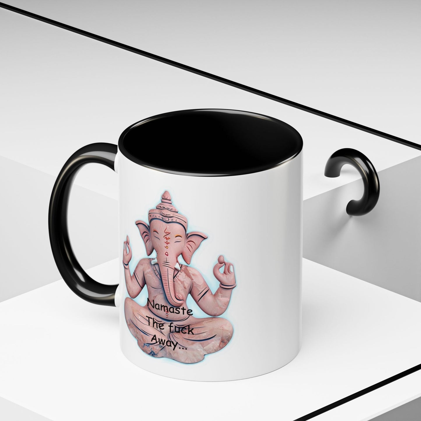 Namaste the F*ck Away Coffee Mug | Yoga Gift | Funny Mug | Meditation Style | Unique Office Drinkware | Zen Decor