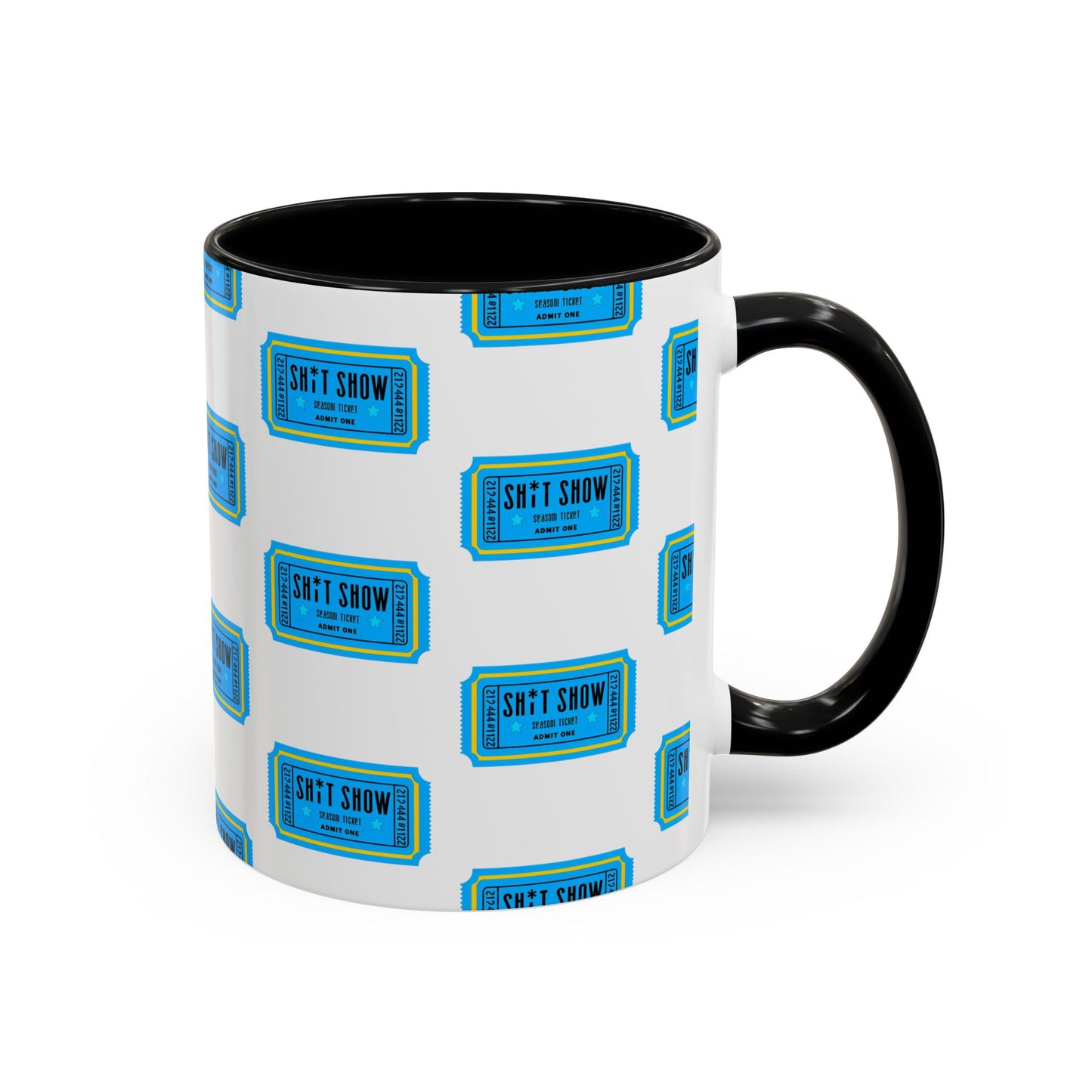 Accent Coffee Mug - 'Sh*t Snow' Design - Fun Gift for Coffee Lovers, Funny Mug for Winter, Unique Holiday Present, Hot Cocoa Cup