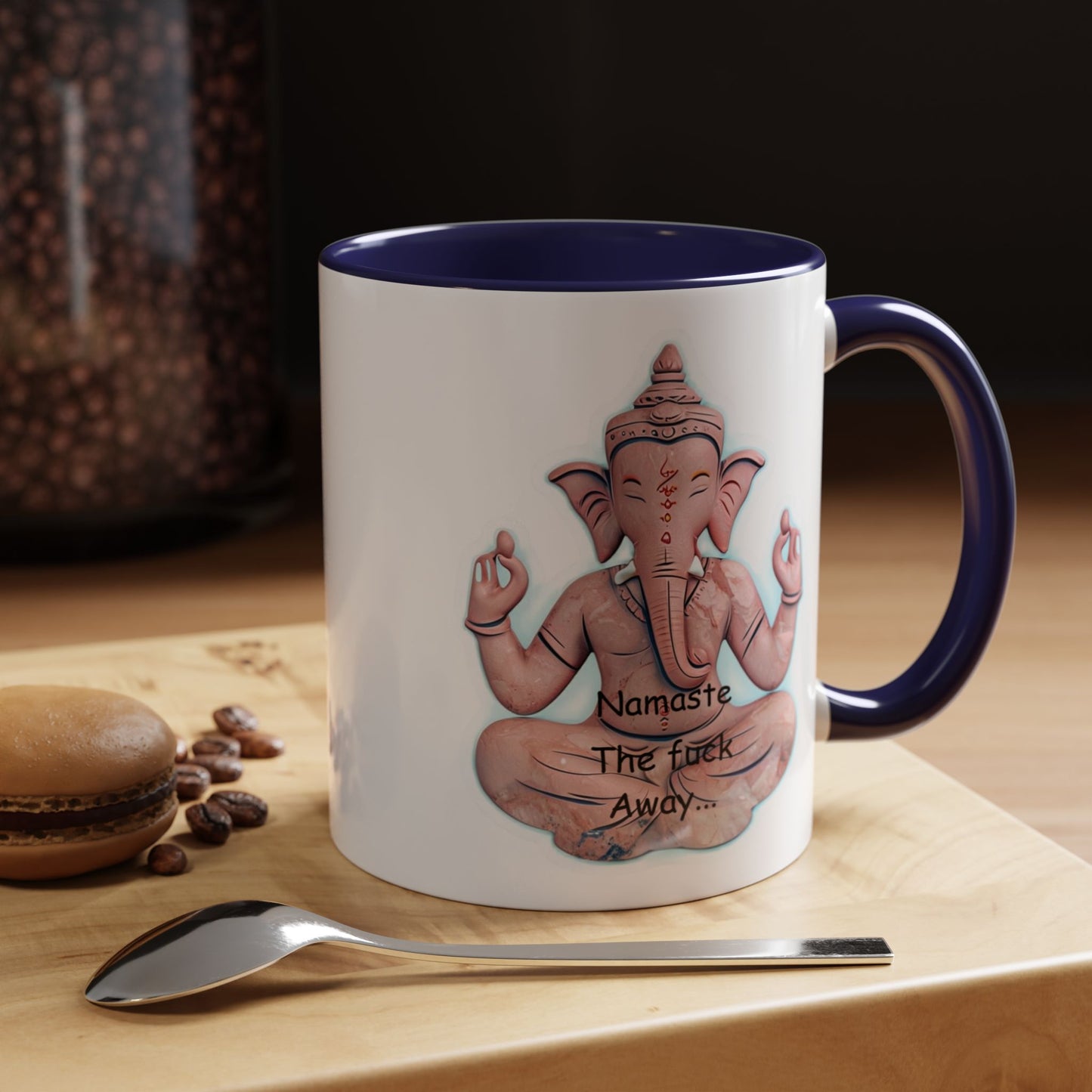 Namaste the F*ck Away Coffee Mug | Yoga Gift | Funny Mug | Meditation Style | Unique Office Drinkware | Zen Decor