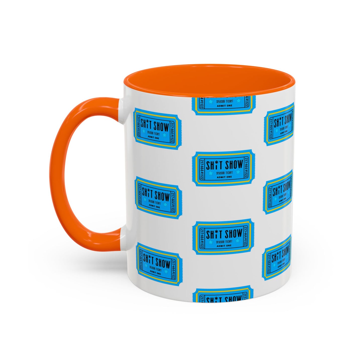 Accent Coffee Mug - 'Sh*t Snow' Design - Fun Gift for Coffee Lovers, Funny Mug for Winter, Unique Holiday Present, Hot Cocoa Cup