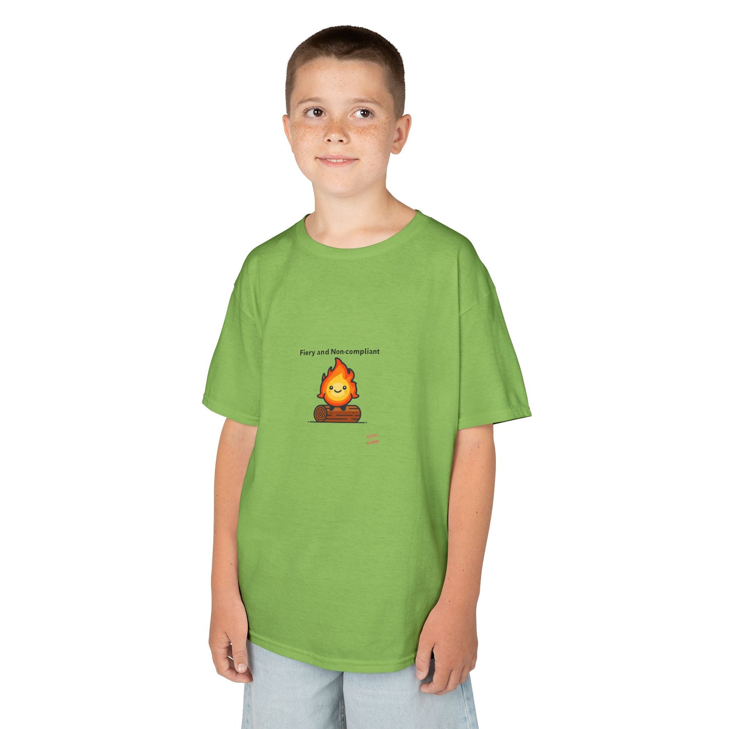 Campfire Kids Tee with Fun Design, Comfortable Cotton Shirt, Perfect Gift for Birthdays, Casual Wear, School Events