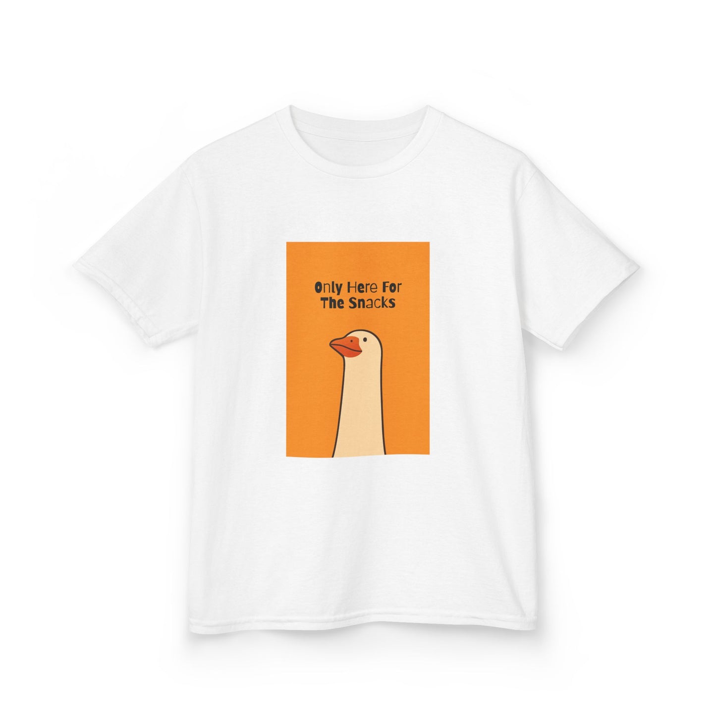Only Here For The Snacks-Themed Kids Tee, Funny Kids T-Shirt, Cute Children's Apparel, Gift for Snack Lovers, Perfect for Birthday and Playdates
