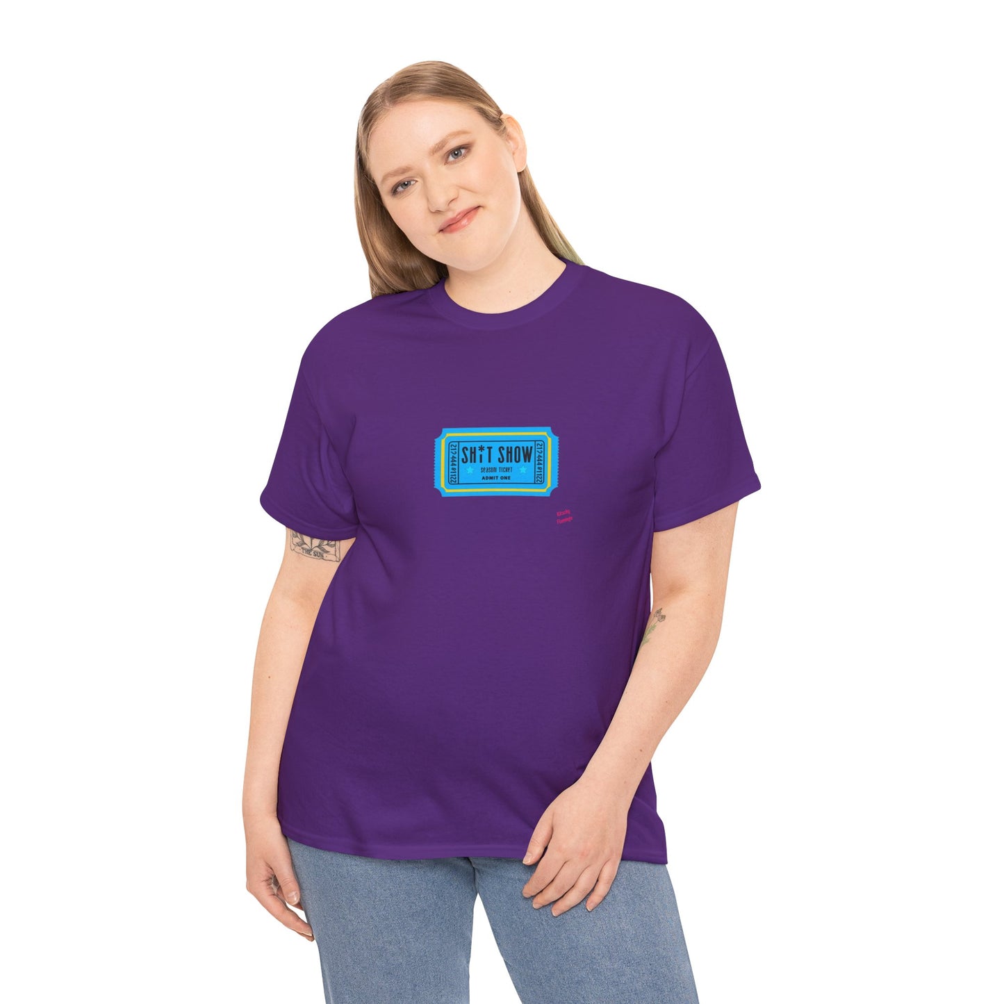 Vintage-Inspired Movie Ticket Graphic Tee, Unisex Heavy Cotton Tee, Retro Movie Night Shirt, Trendy Casual Wear, Gift for Him/Her
