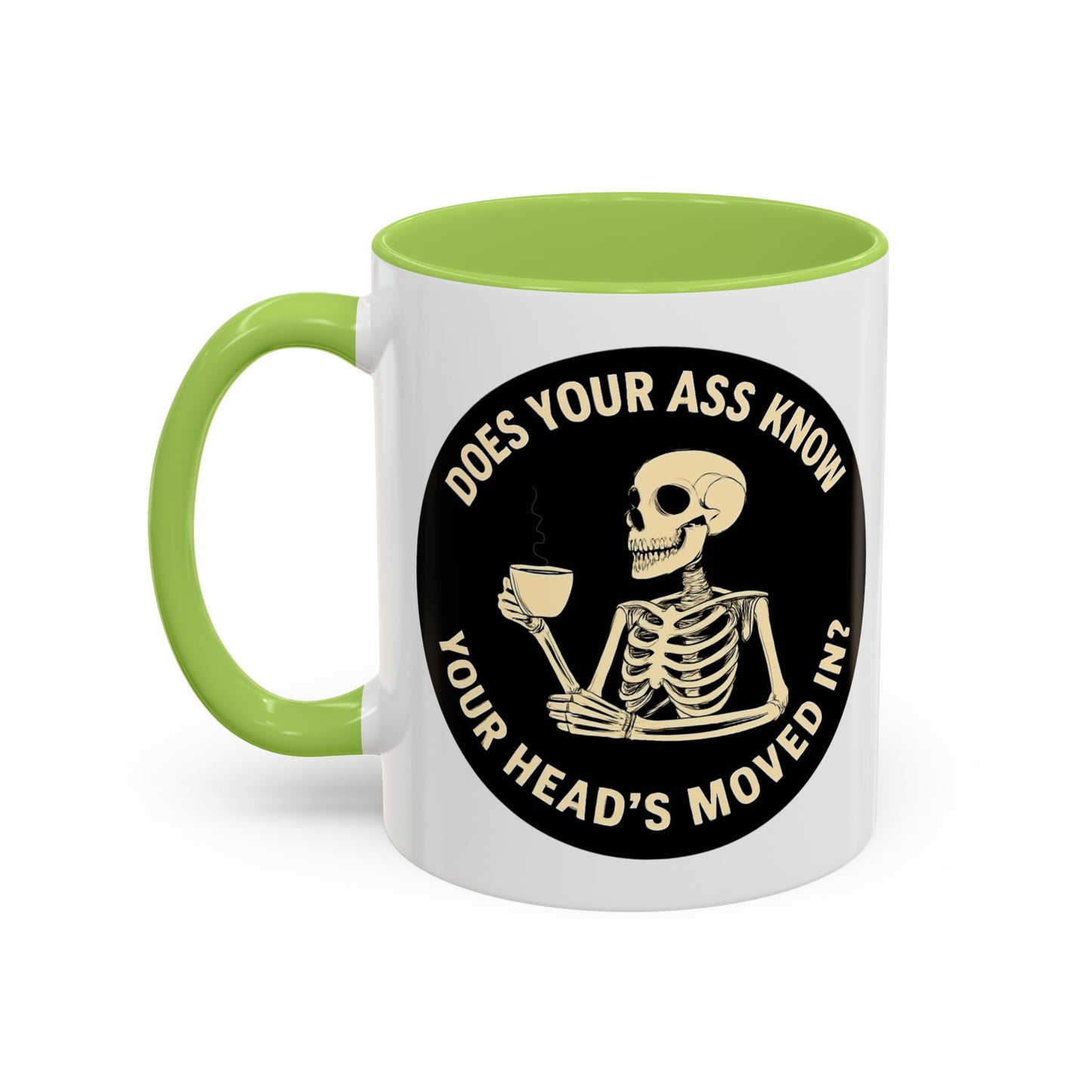 Funny Skeleton Coffee Mug - Whimsical Gift for Coffee Lovers, Halloween Decor, Unique Office Mug, Morning Motivation, Humorous Tea Cup