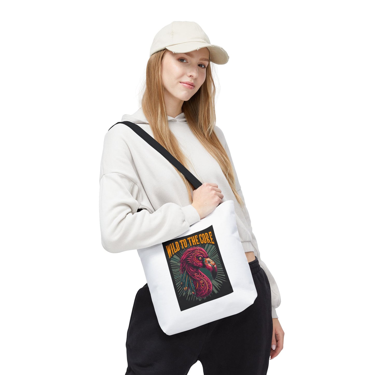 Wild FlamingoTote Bag, Eco-Friendly Shopping Tote, Unique Gift, Trendy Handbag, Wild to the Core Design
