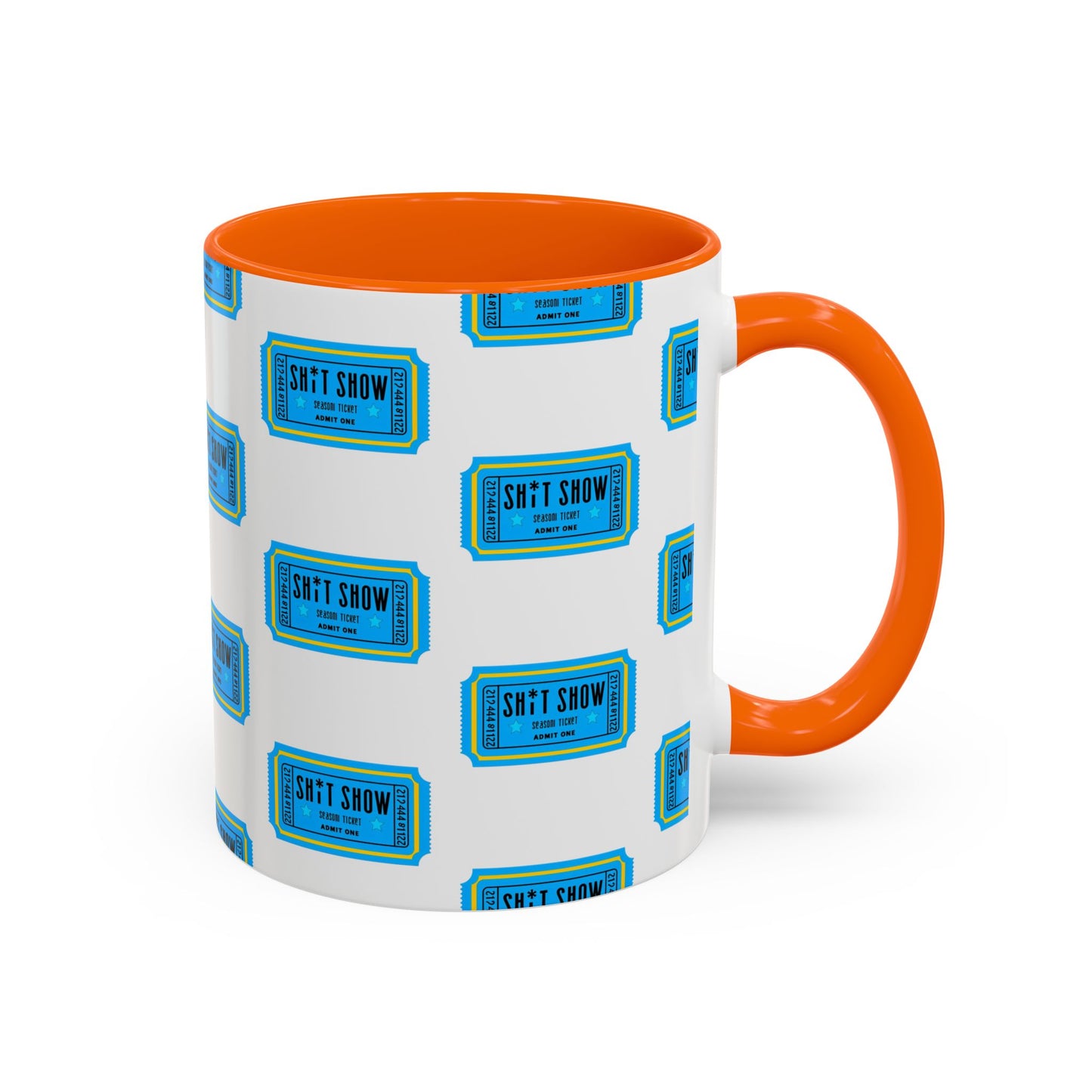 Accent Coffee Mug - 'Sh*t Snow' Design - Fun Gift for Coffee Lovers, Funny Mug for Winter, Unique Holiday Present, Hot Cocoa Cup