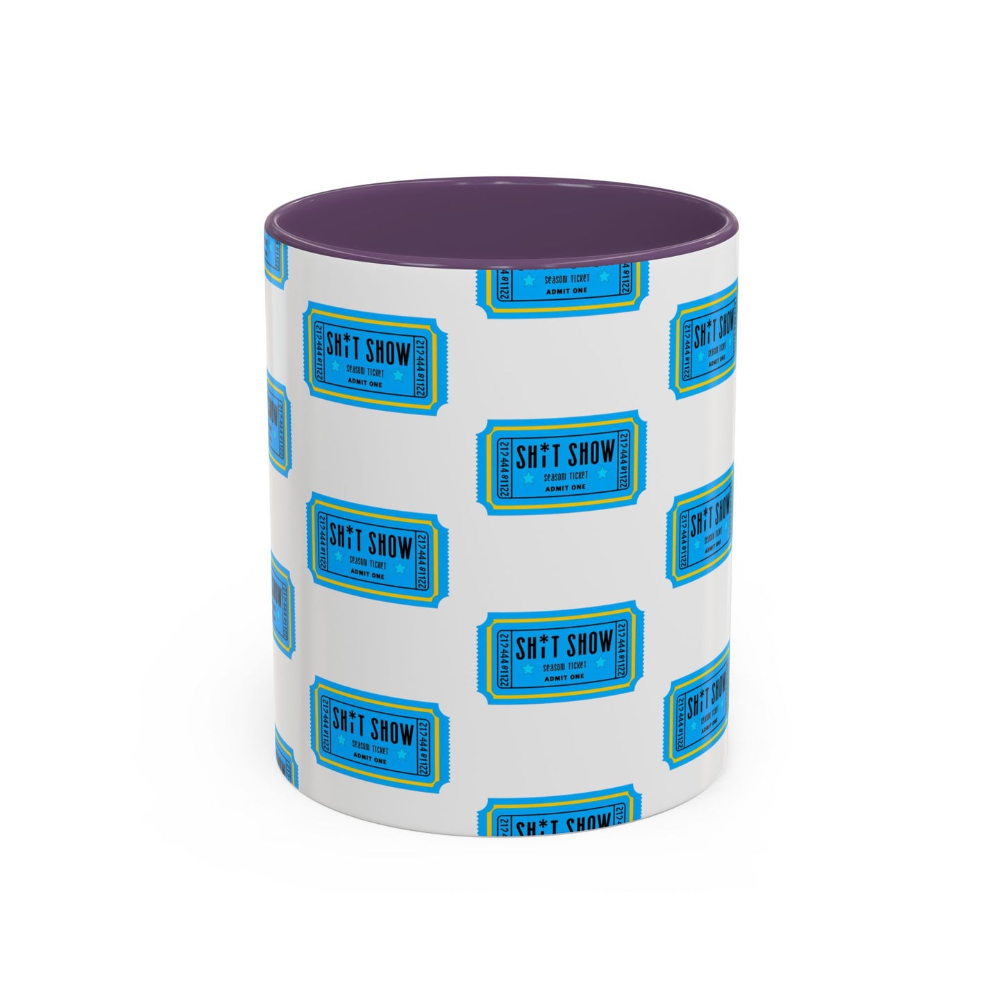 Accent Coffee Mug - 'Sh*t Snow' Design - Fun Gift for Coffee Lovers, Funny Mug for Winter, Unique Holiday Present, Hot Cocoa Cup