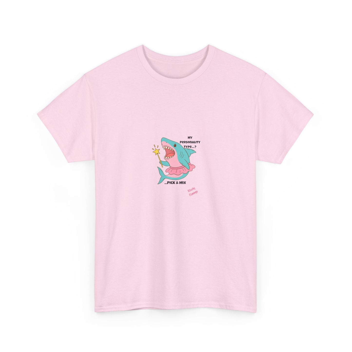 Funny Graphic Shark Tee for Creatives, Unisex Heavy Cotton Shirt, Positive Vibes T-Shirt, Gift for Art Lovers, Spring Fashion Wear