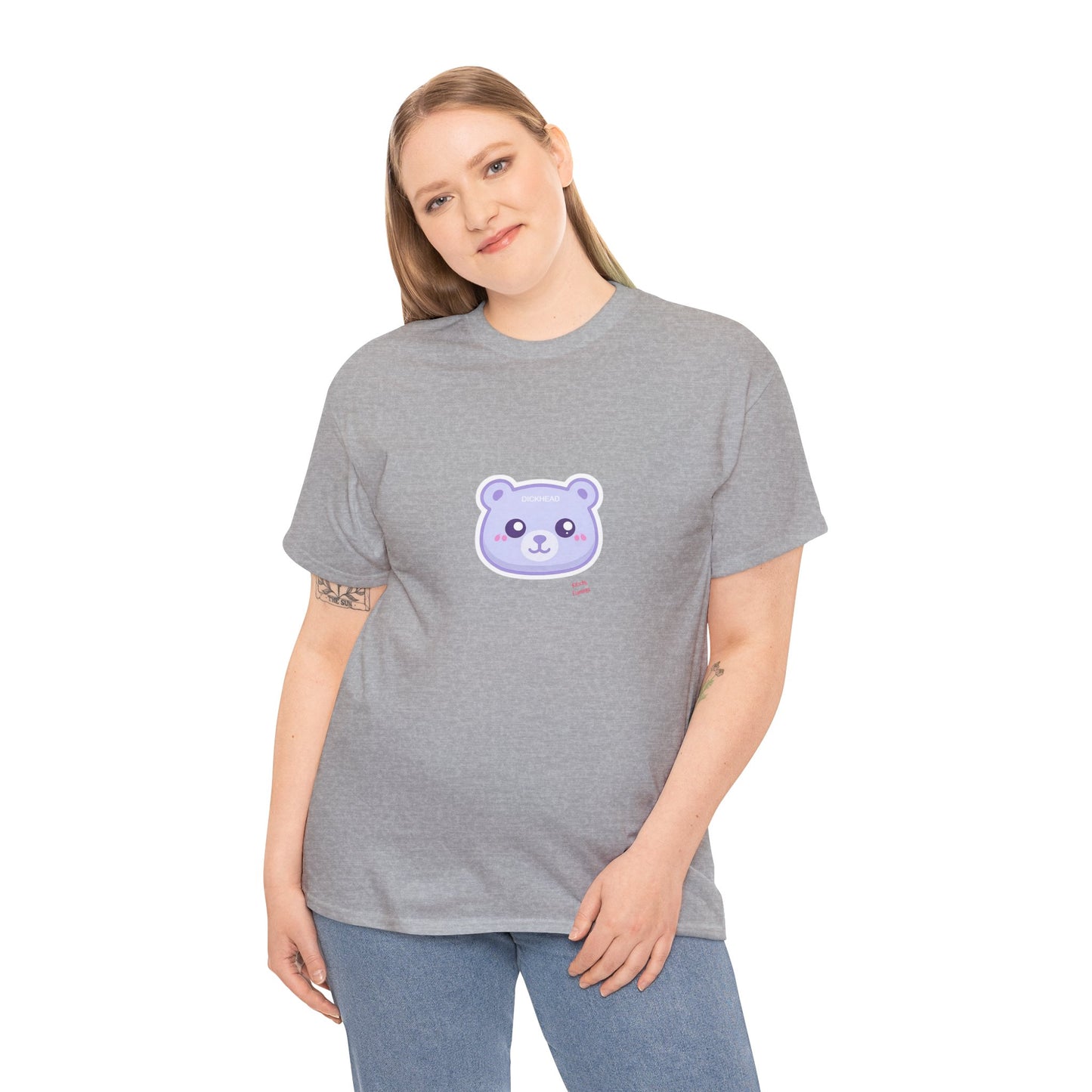 Cute Sweary Bear Graphic Unisex Heavy Cotton Tee, Casual Tee, Funny Tee