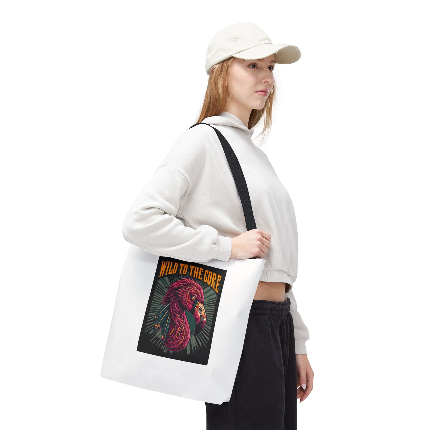Wild FlamingoTote Bag, Eco-Friendly Shopping Tote, Unique Gift, Trendy Handbag, Wild to the Core Design