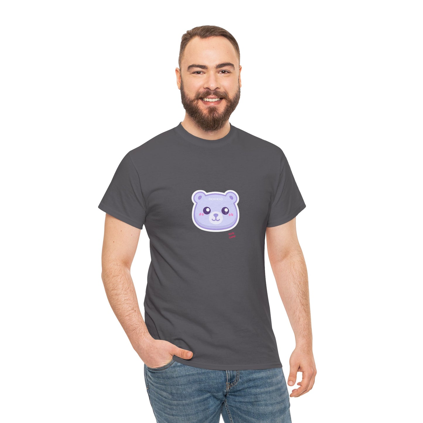 Cute Sweary Bear Graphic Unisex Heavy Cotton Tee, Casual Tee, Funny Tee