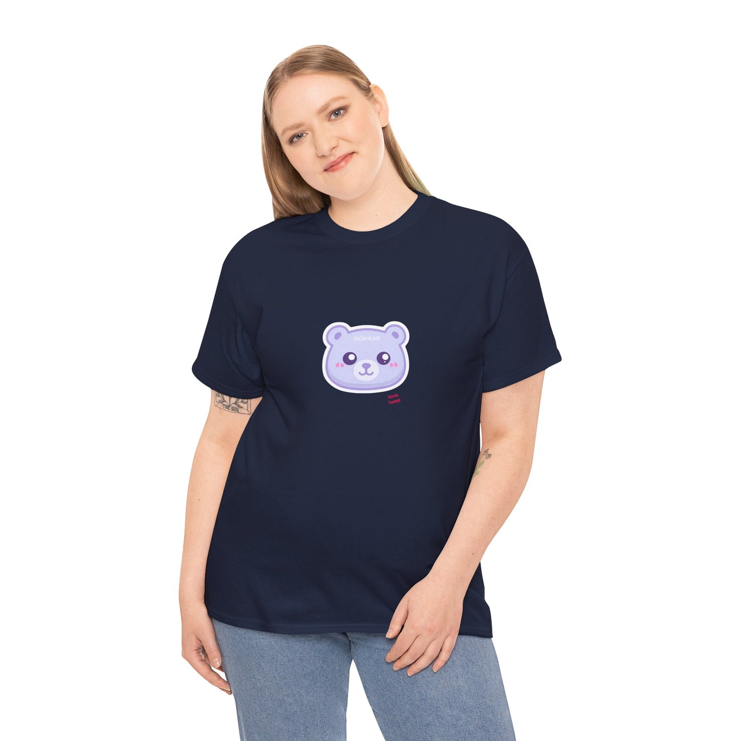 Cute Sweary Bear Graphic Unisex Heavy Cotton Tee, Casual Tee, Funny Tee