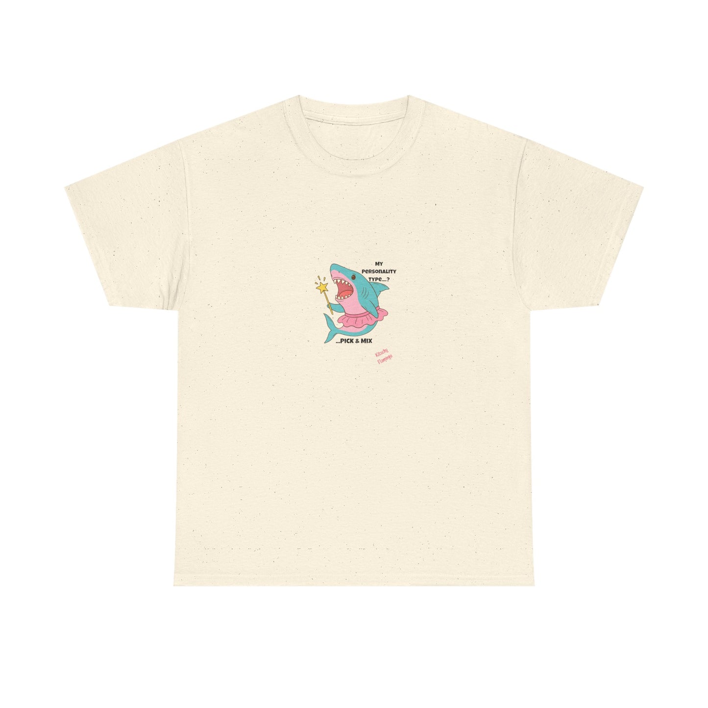 Funny Graphic Shark Tee for Creatives, Unisex Heavy Cotton Shirt, Positive Vibes T-Shirt, Gift for Art Lovers, Spring Fashion Wear