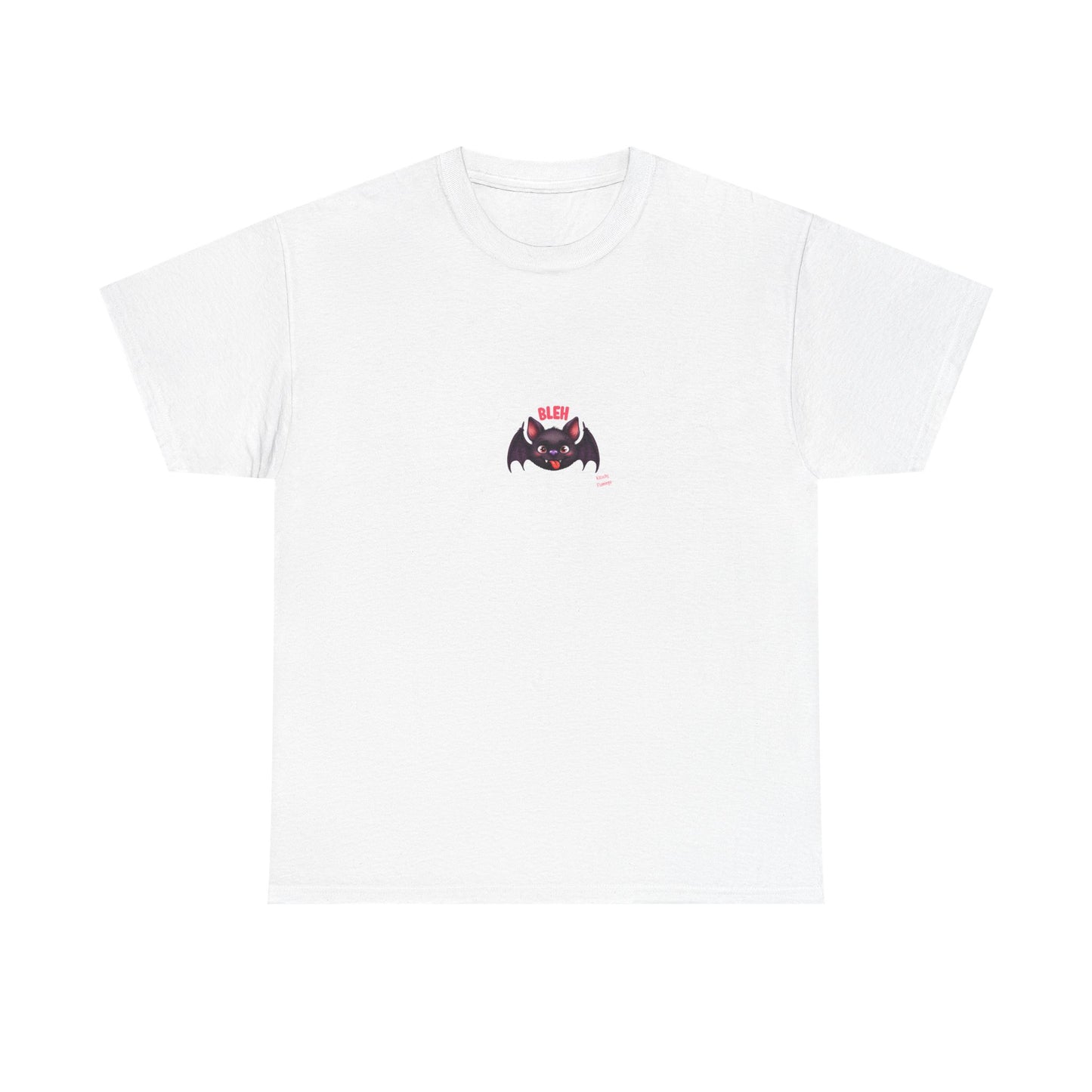 Cute Bat Graphic Unisex Heavy Cotton Tee, Halloween Shirt, Spooky Graphic Tee, Gift for Bat Lovers, Casual Wear, Fall Fashion
