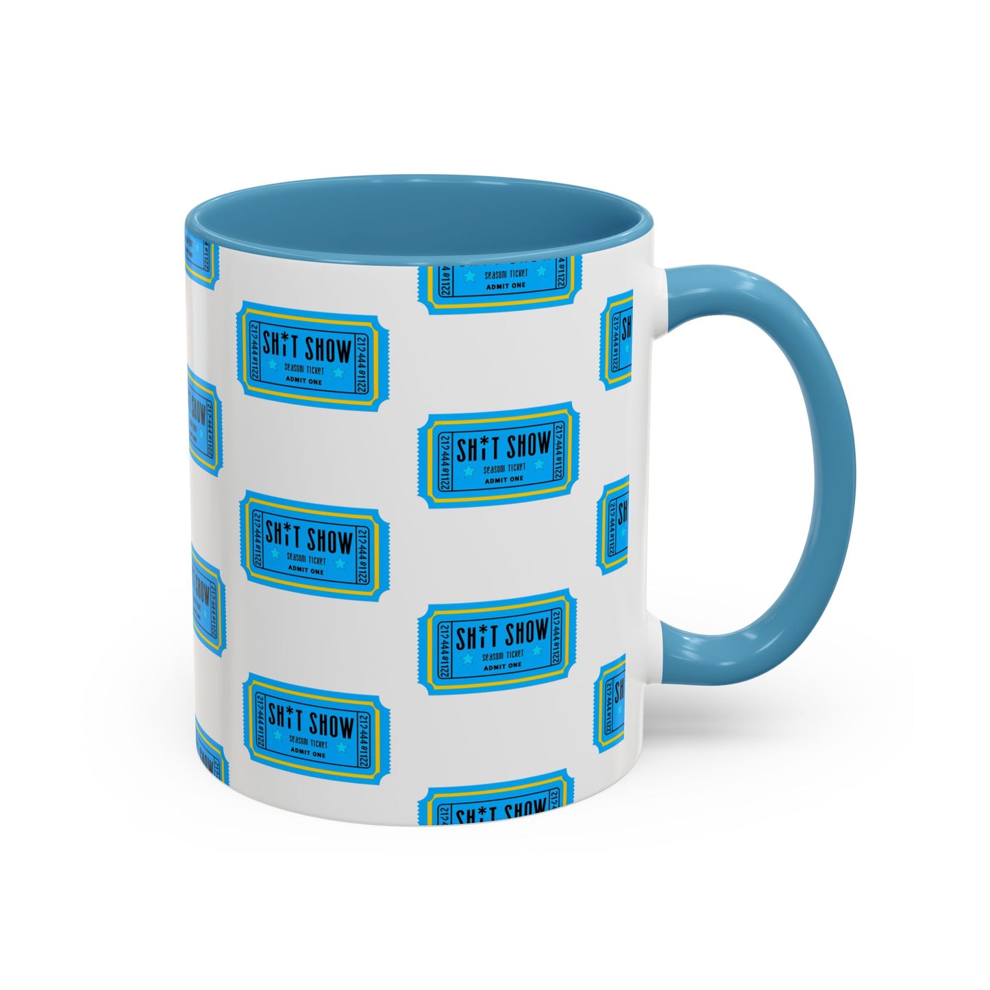 Accent Coffee Mug - 'Sh*t Snow' Design - Fun Gift for Coffee Lovers, Funny Mug for Winter, Unique Holiday Present, Hot Cocoa Cup