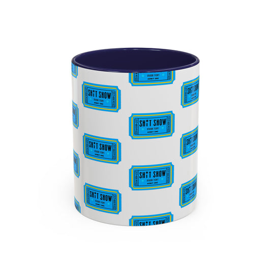 Accent Coffee Mug - 'Sh*t Snow' Design - Fun Gift for Coffee Lovers, Funny Mug for Winter, Unique Holiday Present, Hot Cocoa Cup