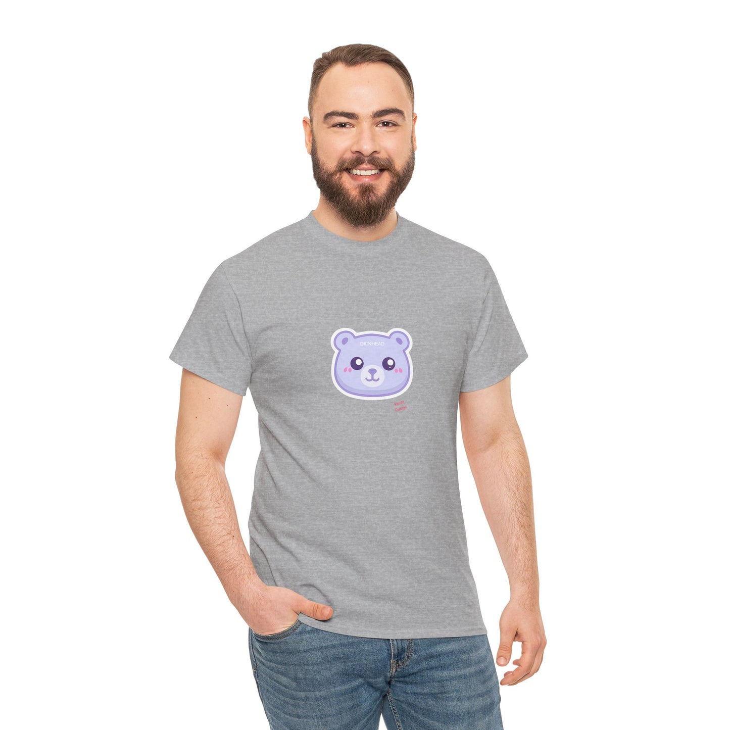 Cute Sweary Bear Graphic Unisex Heavy Cotton Tee, Casual Tee, Funny Tee