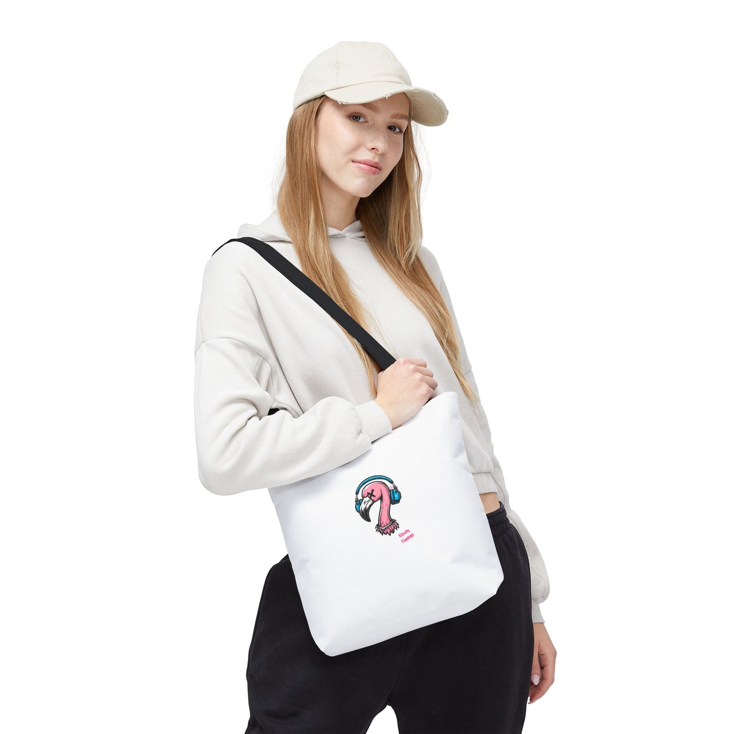 Kitschy Flamingo Tote Bag - Perfect for Beach Days, Shopping, Gifts, Eco-Friendly, Fun Travel Accessory