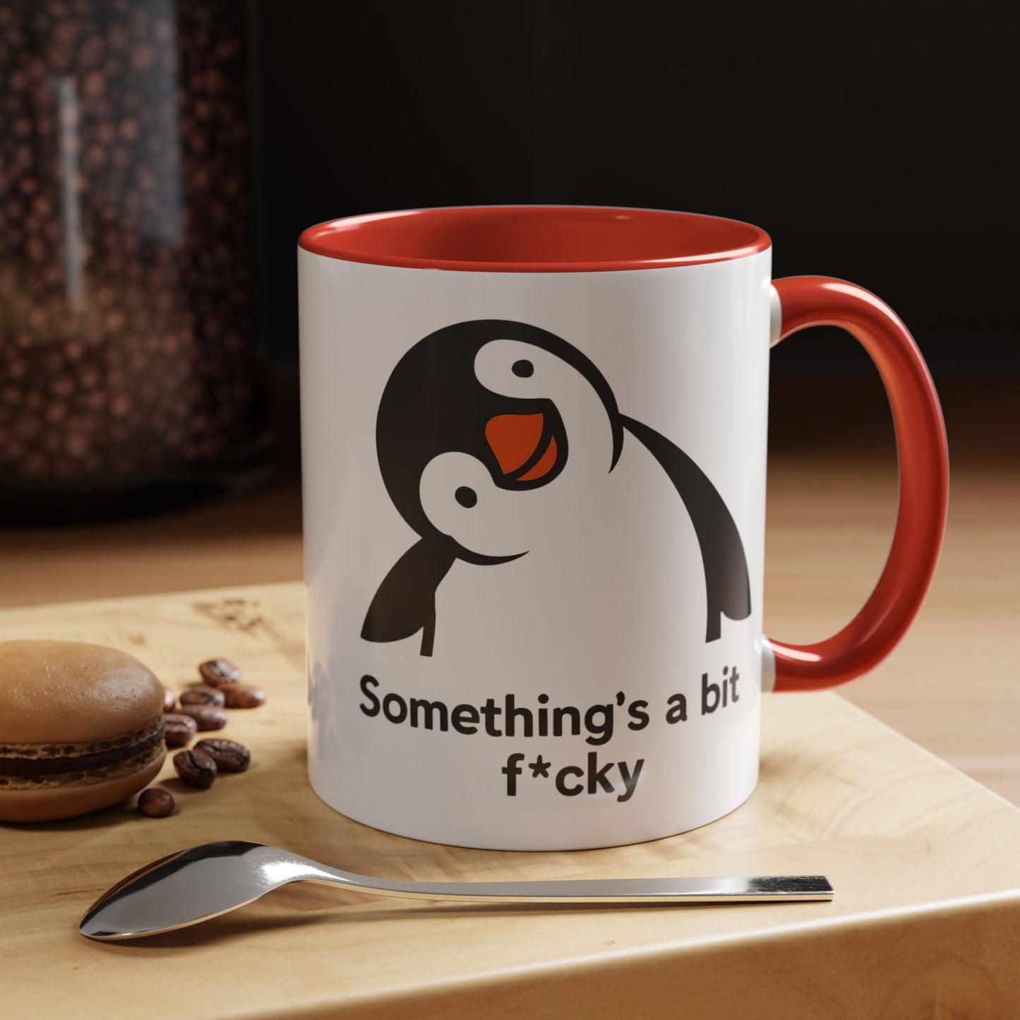 Funny Penguin Coffee Mug - Humorous Gift for Coffee Lovers, Unique Kitchen Decor, Quirky Animal Mug, Birthday Present, Seasonal Gift