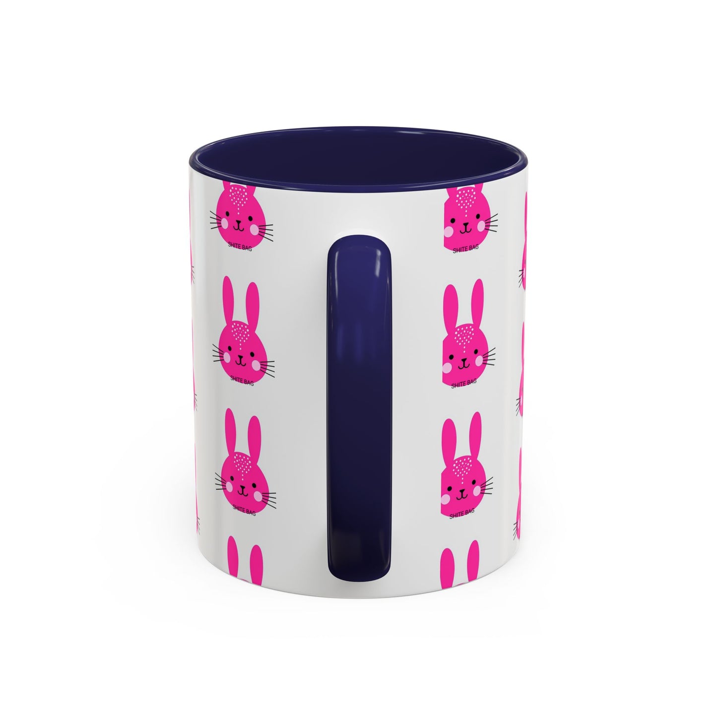 Cute Sweary Bunny Accent Coffee Mug - Fun Kitchen Decor, Coffee Lover's Cup