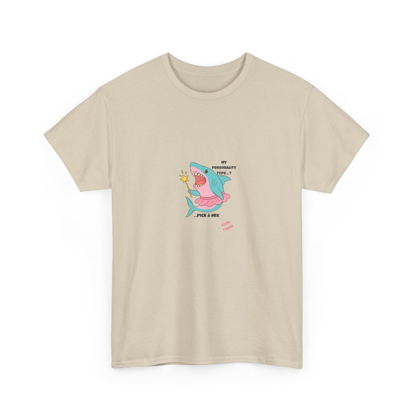 Funny Graphic Shark Tee for Creatives, Unisex Heavy Cotton Shirt, Positive Vibes T-Shirt, Gift for Art Lovers, Spring Fashion Wear