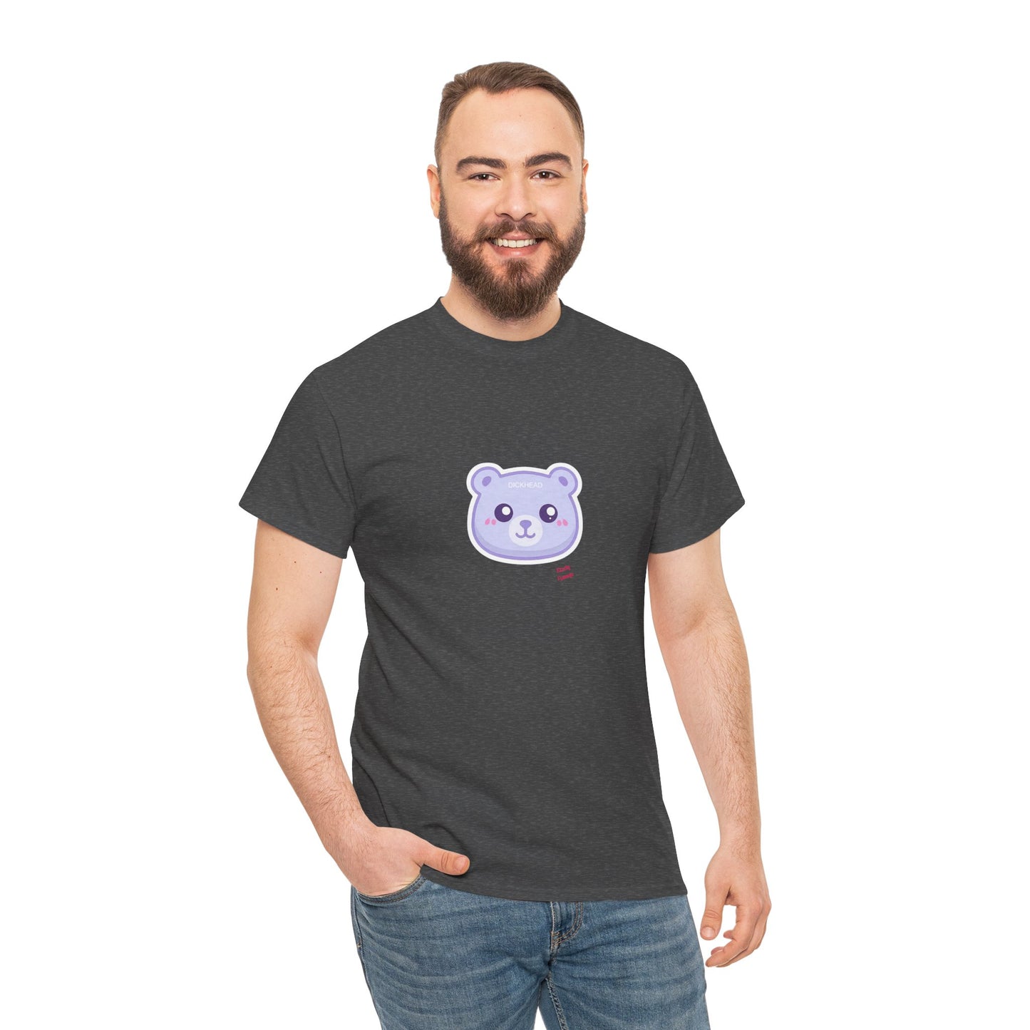 Cute Sweary Bear Graphic Unisex Heavy Cotton Tee, Casual Tee, Funny Tee