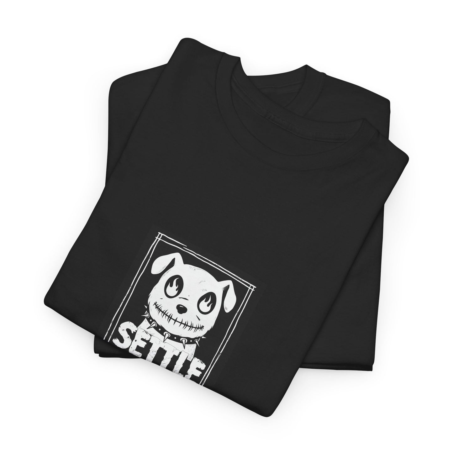 Settle Petal Dog Tee | Fun Unisex Cotton T-Shirt for Casual Wear